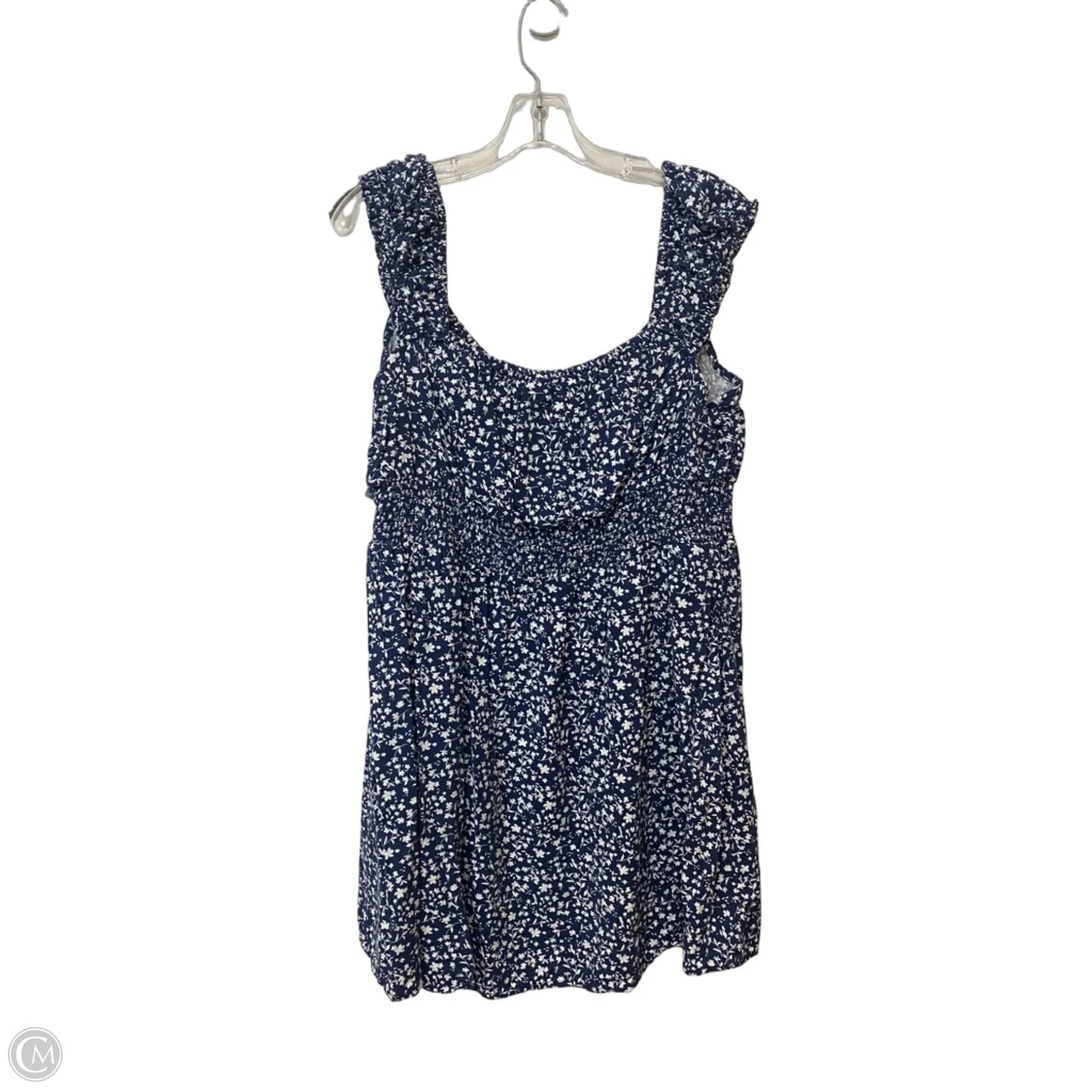 Dress Casual Short By Old Navy In Blue & White, Size: Xl