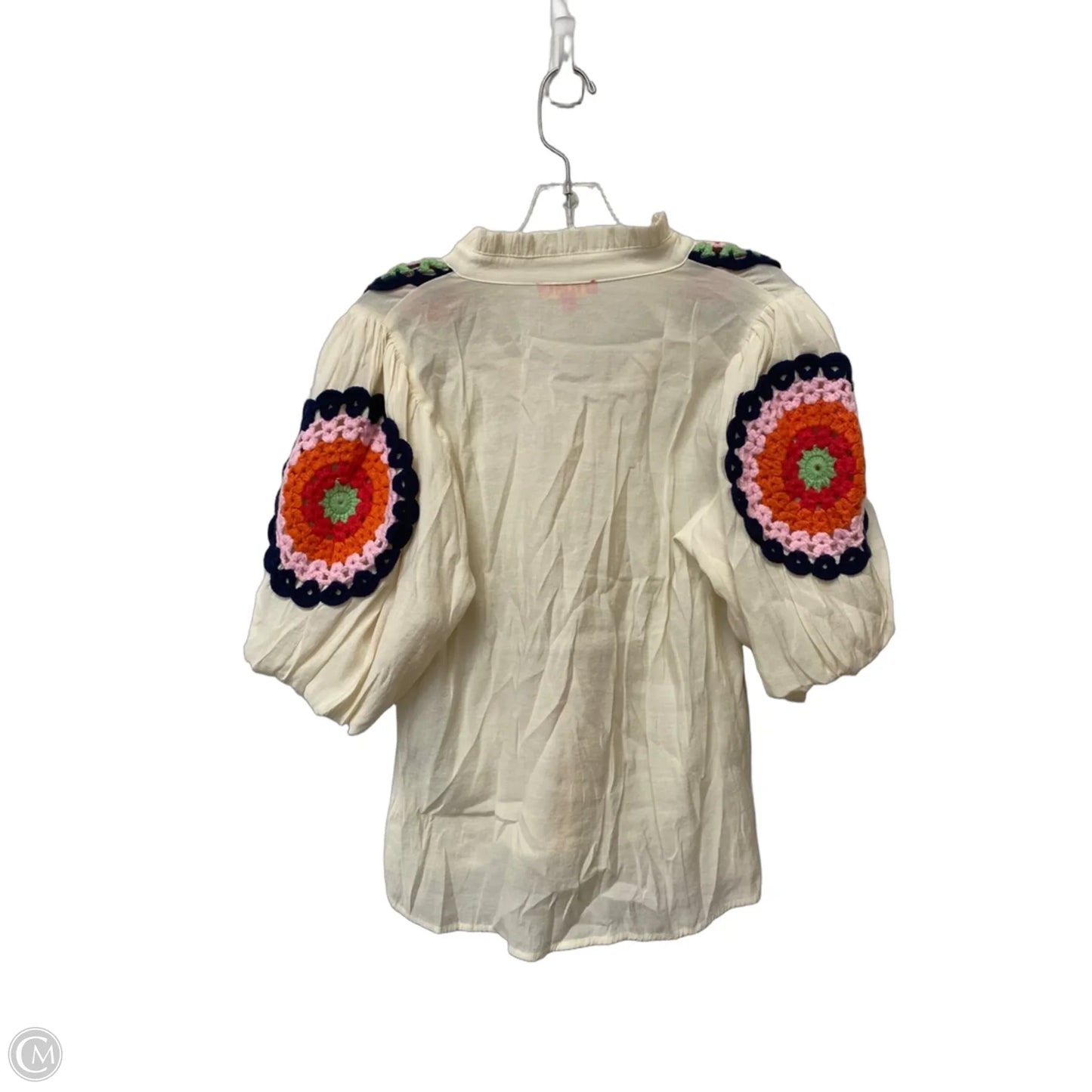 Top 3/4 Sleeve By Thml In Cream, Size: S