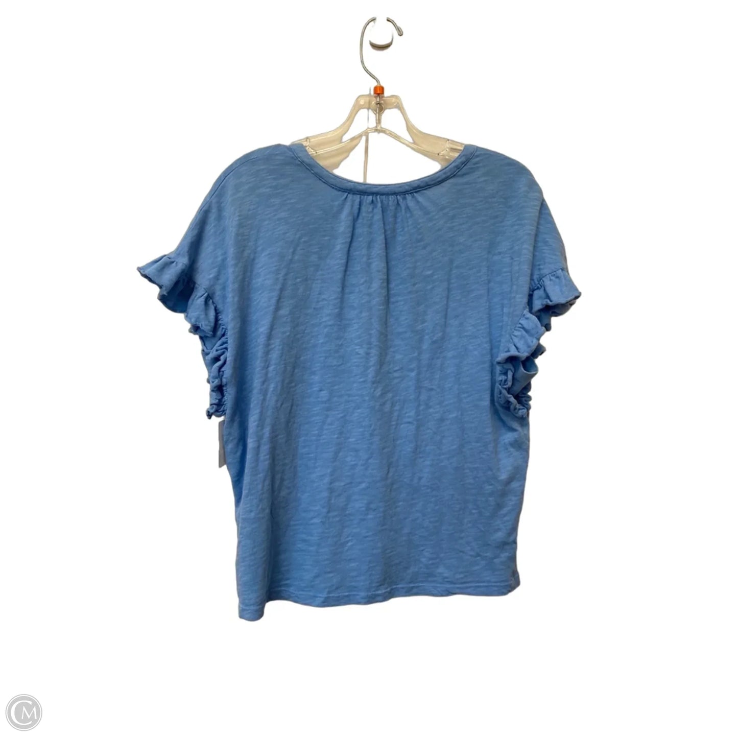 Top Short Sleeve Basic By Pilcro In Blue, Size: S