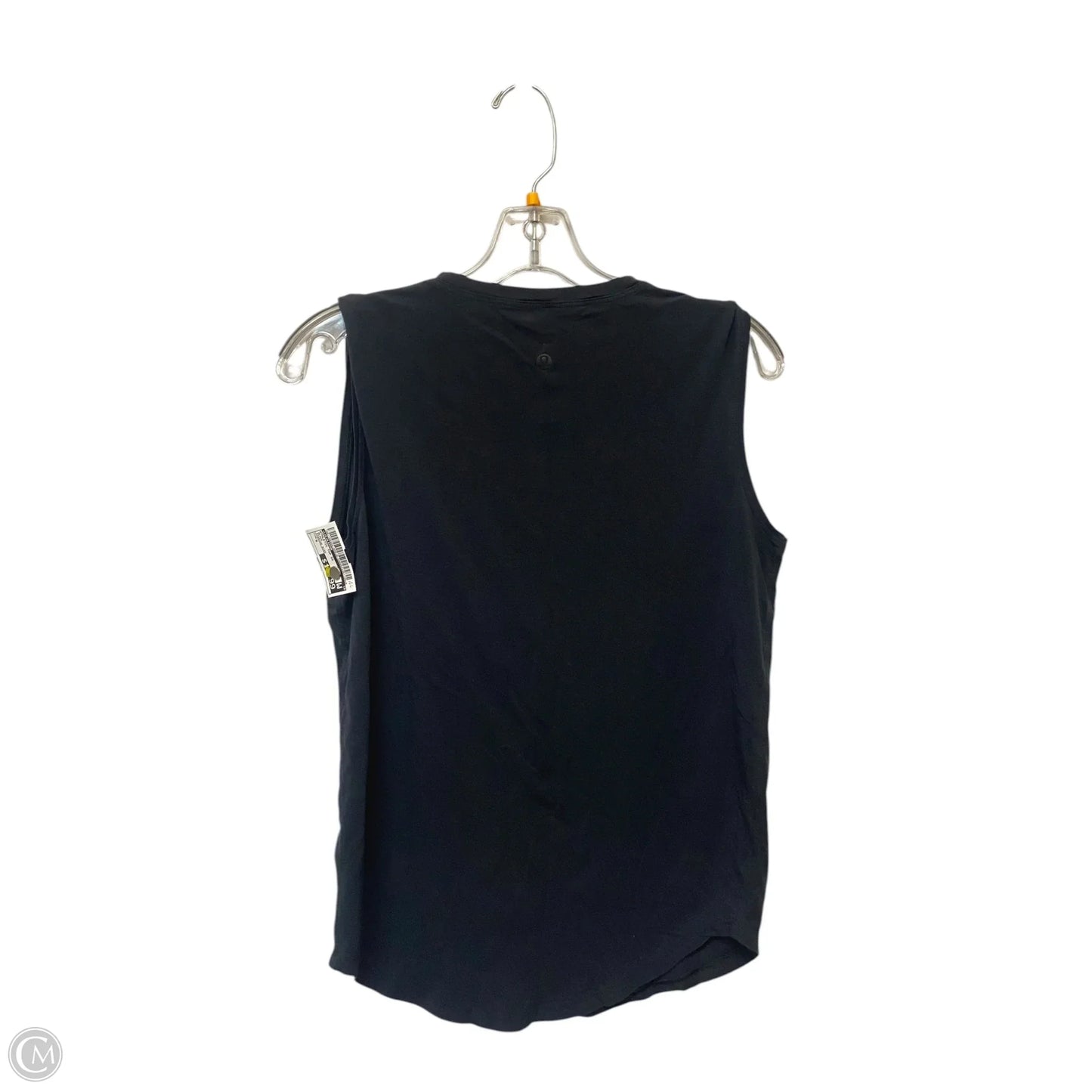 Athletic Top Short Sleeve By Lululemon In Black, Size: S