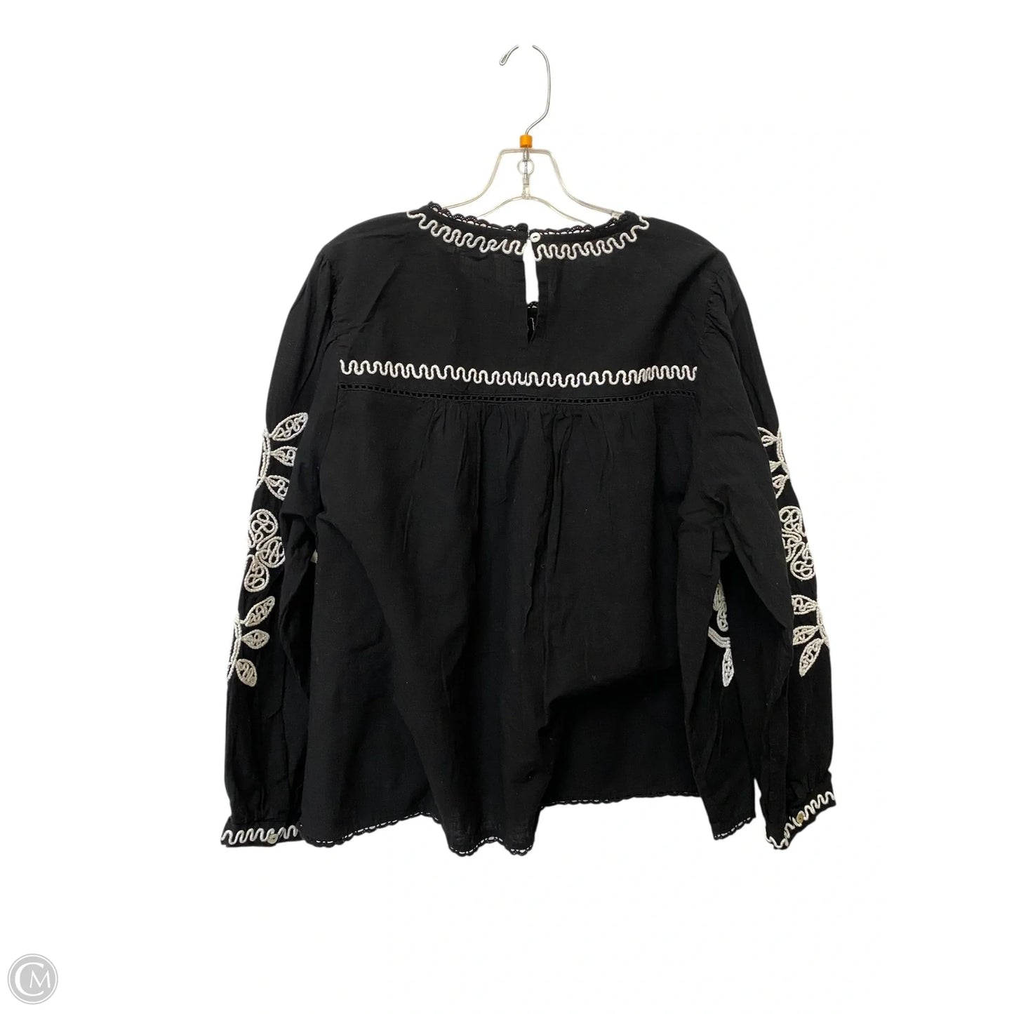 Top Long Sleeve By Anthropologie In Black, Size: 3x