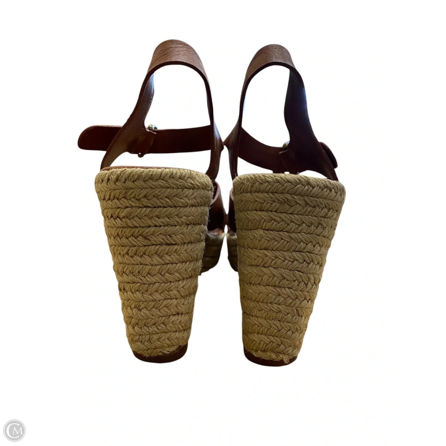 Shoes Heels Wedge By Cmb In Brown, Size: 8.5