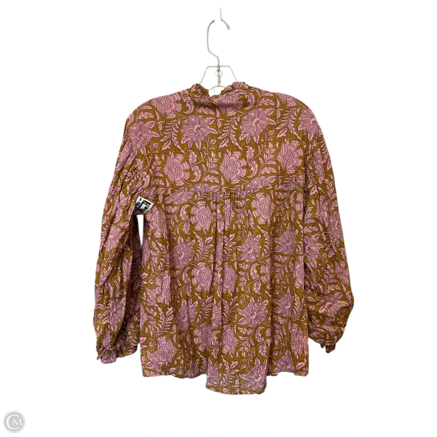Top Long Sleeve By Ivy Jane In Floral Print, Size: S