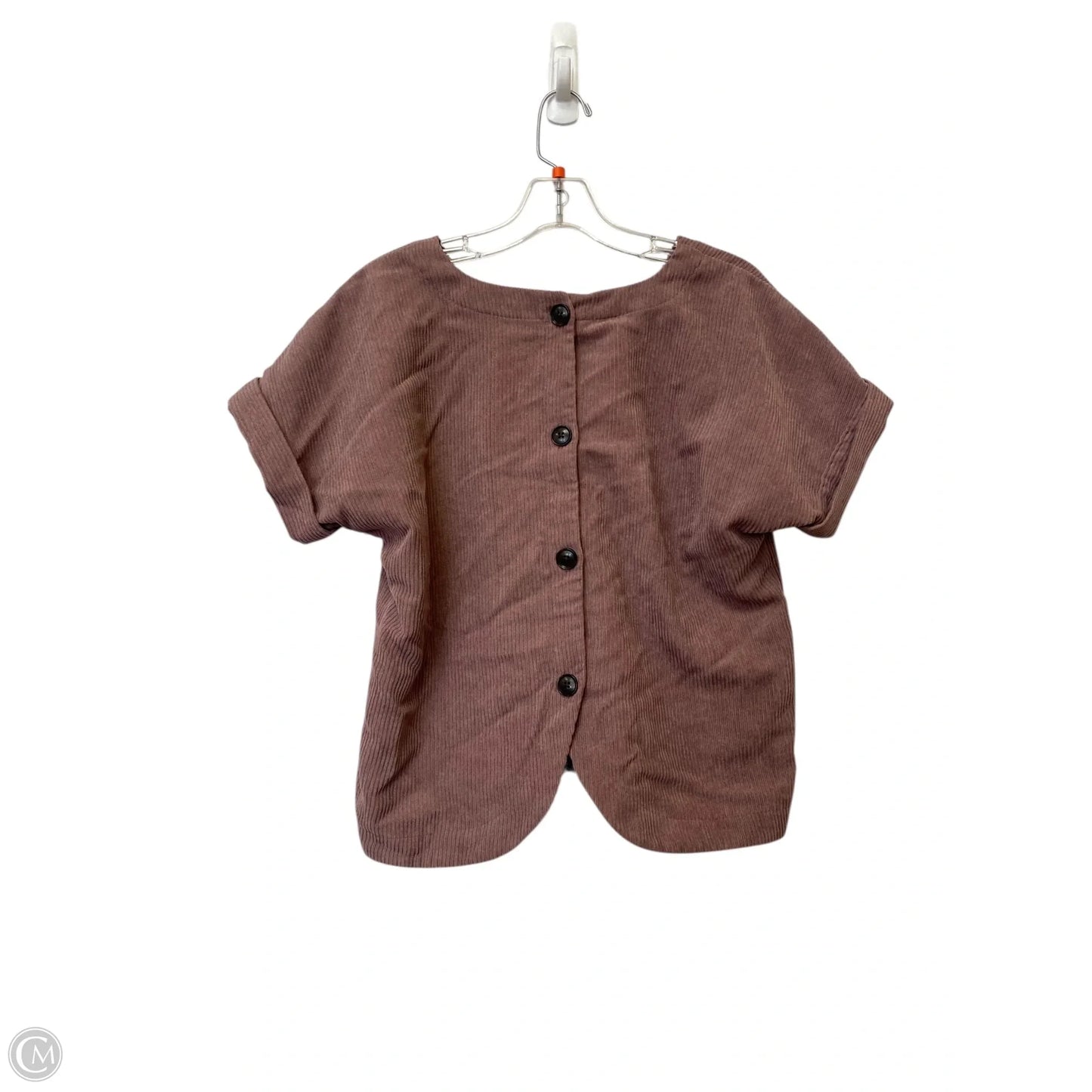 Top Short Sleeve By Madewell In Mauve, Size: Xs