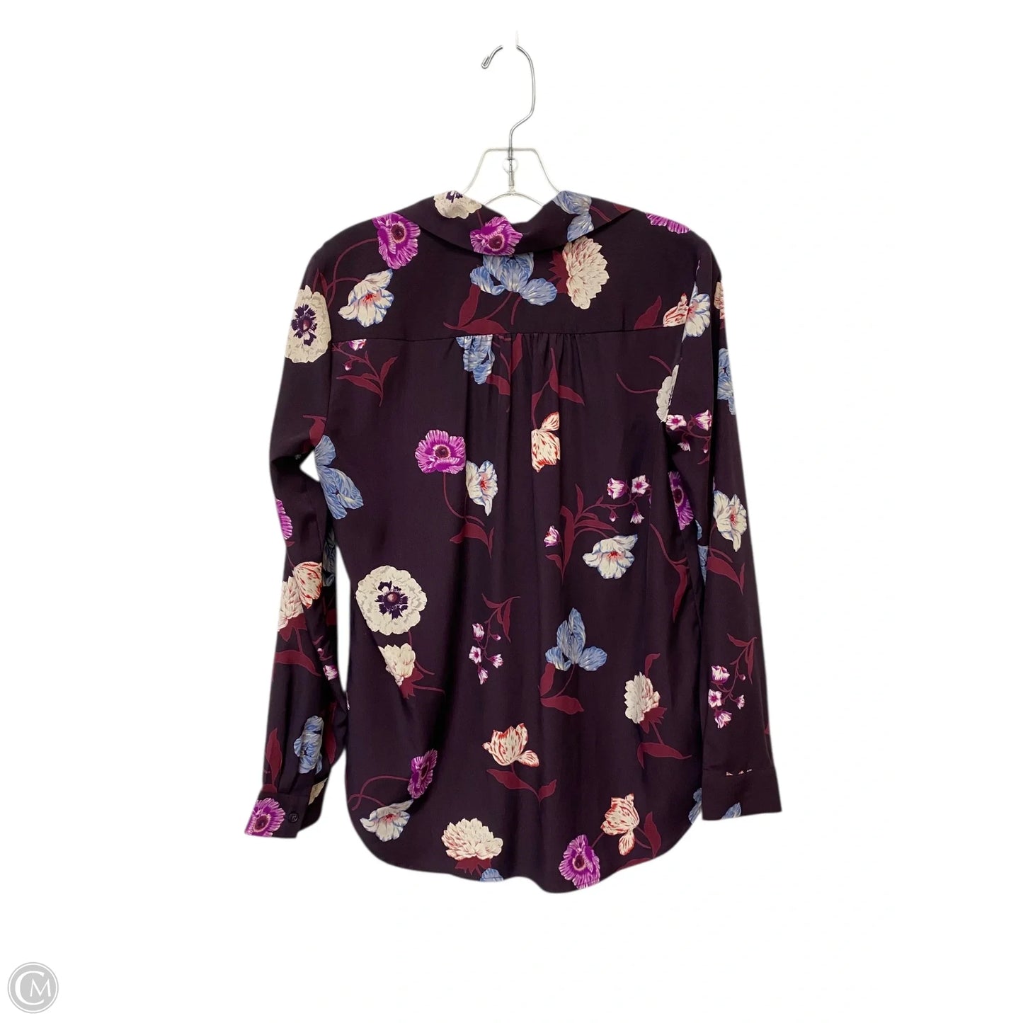 Top Long Sleeve By Ann Taylor In Floral Print, Size: S