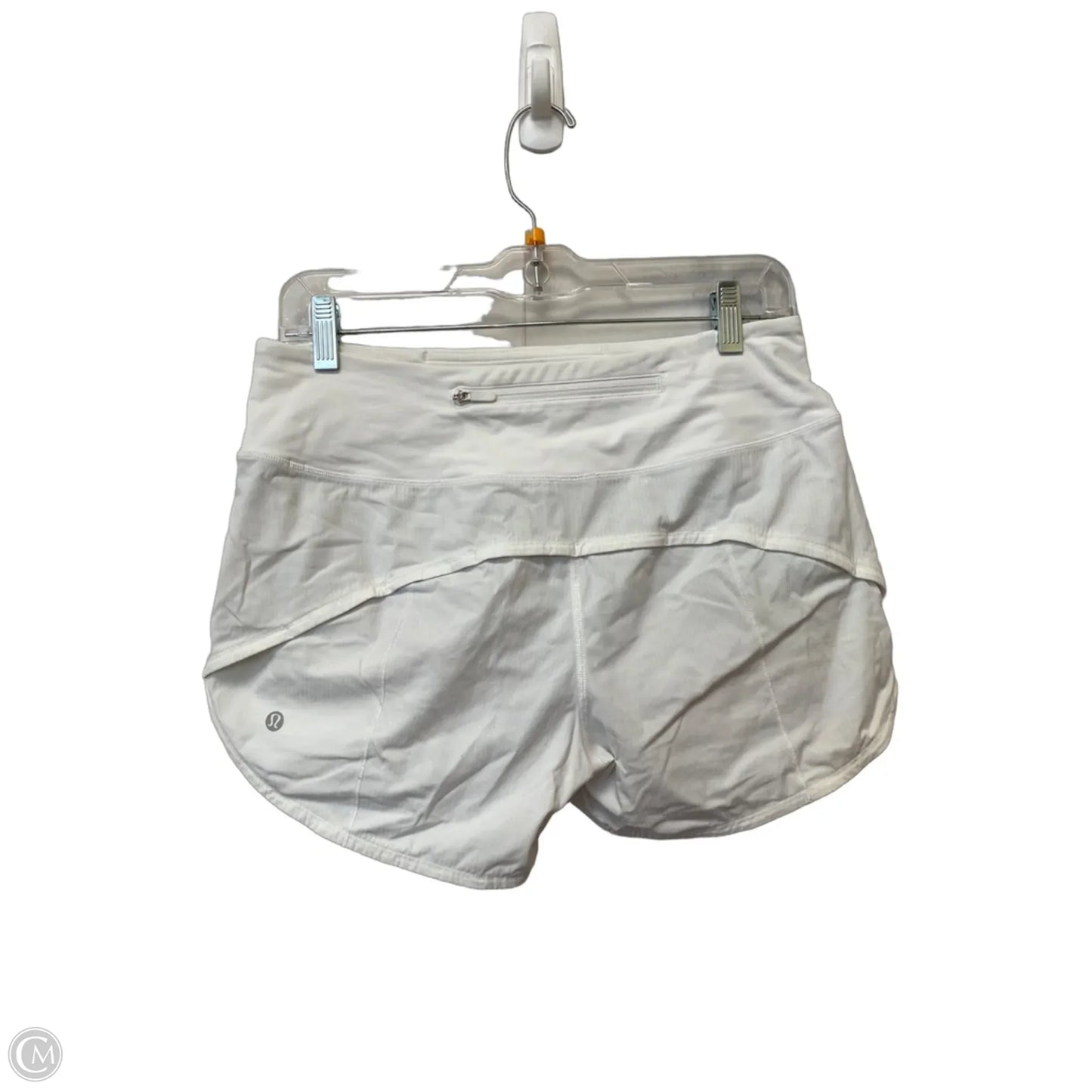 Athletic Shorts By Lululemon In White, Size: 6