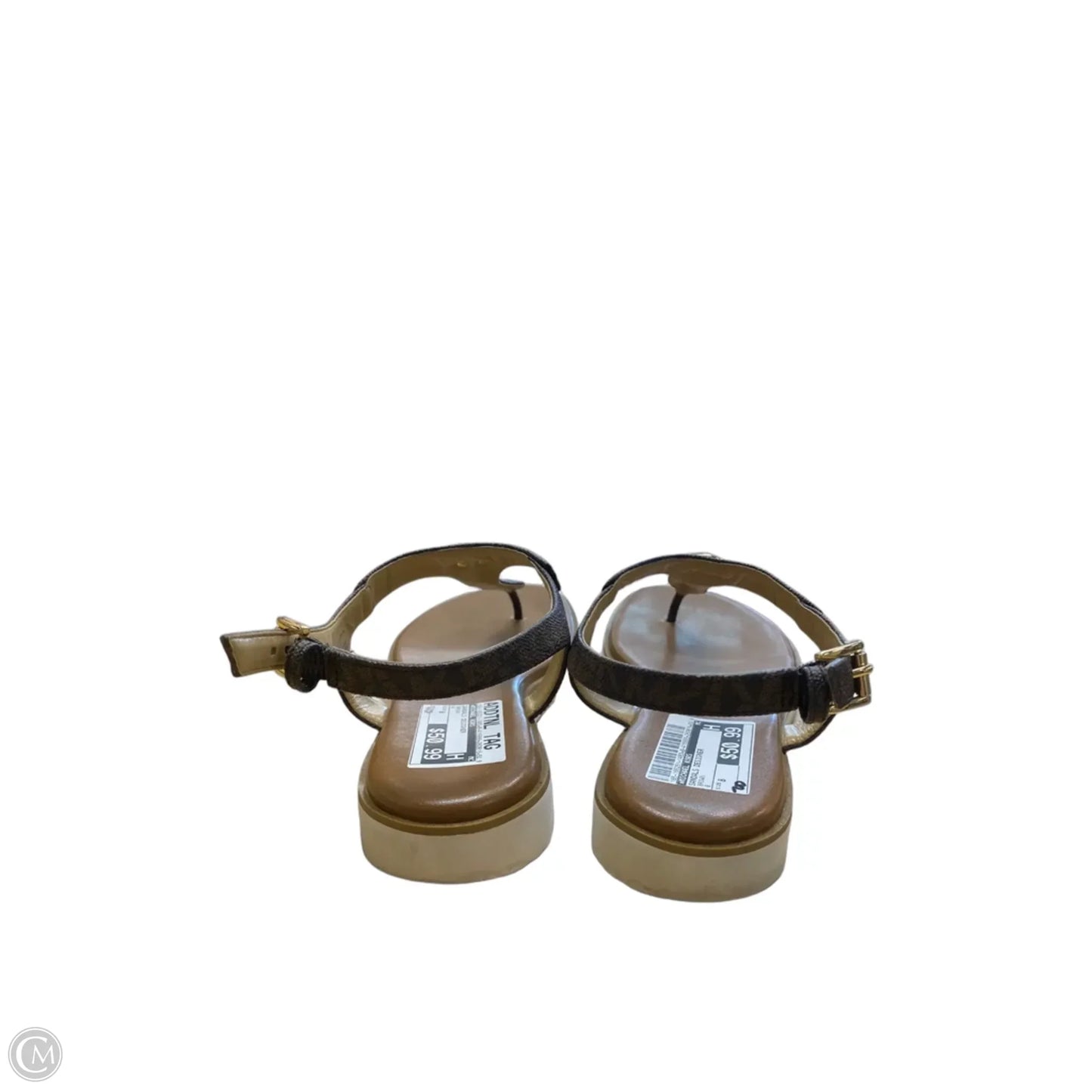 Sandals Designer By Michael Kors In Brown, Size: 8