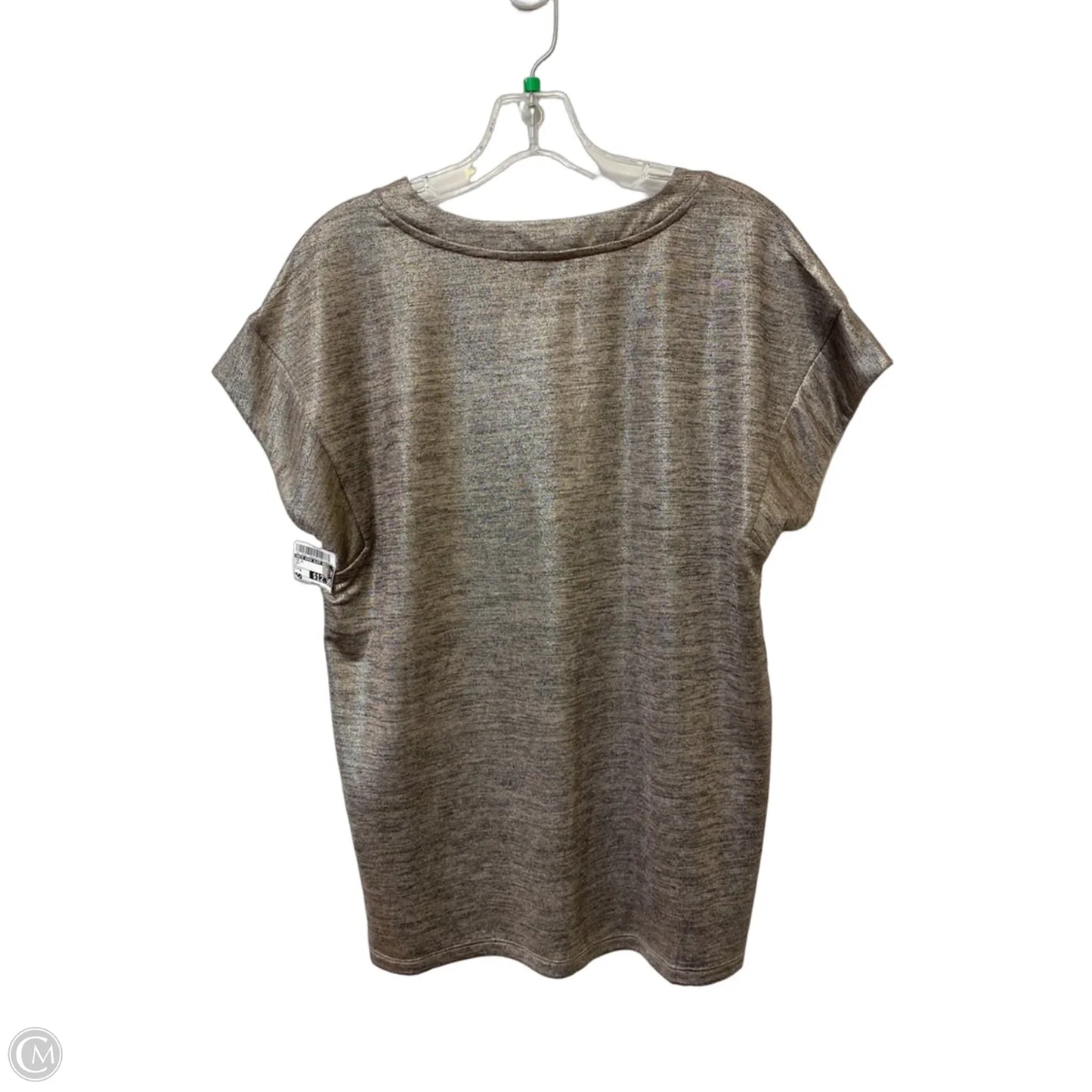 Top Short Sleeve By White House Black Market In Grey, Size: M