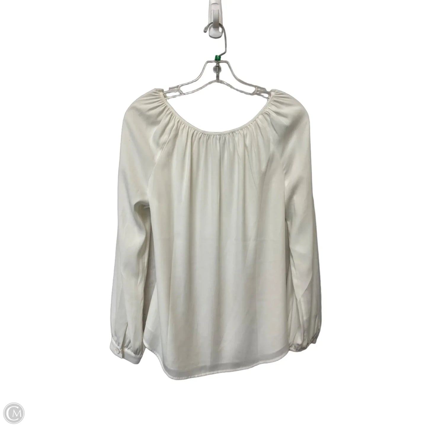Top Long Sleeve By White House Black Market In White, Size: 6