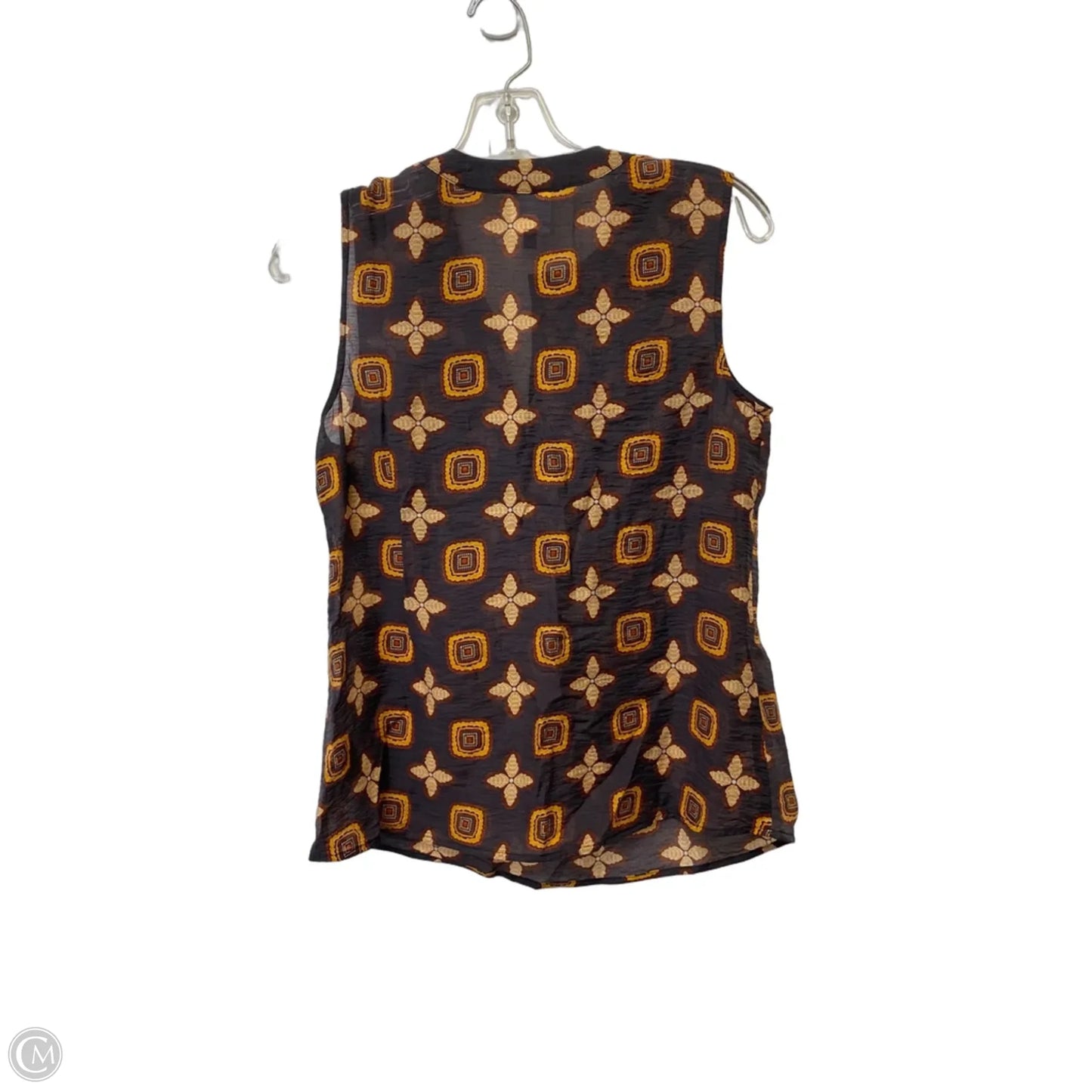 Top Short Sleeve By Cabi In Floral Print, Size: Xs