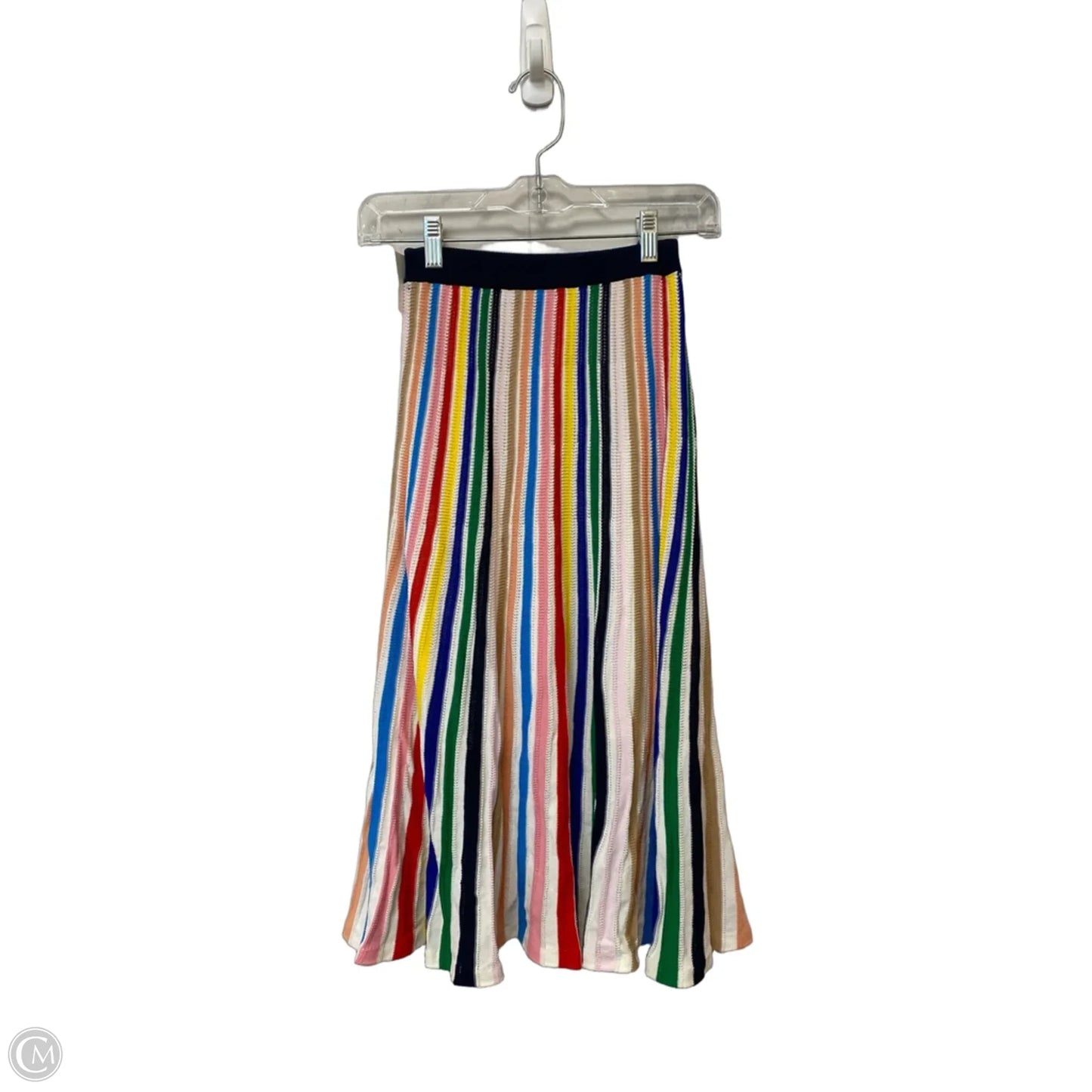 Skirt Midi By J. Crew In Rainbow Print, Size: Xxs
