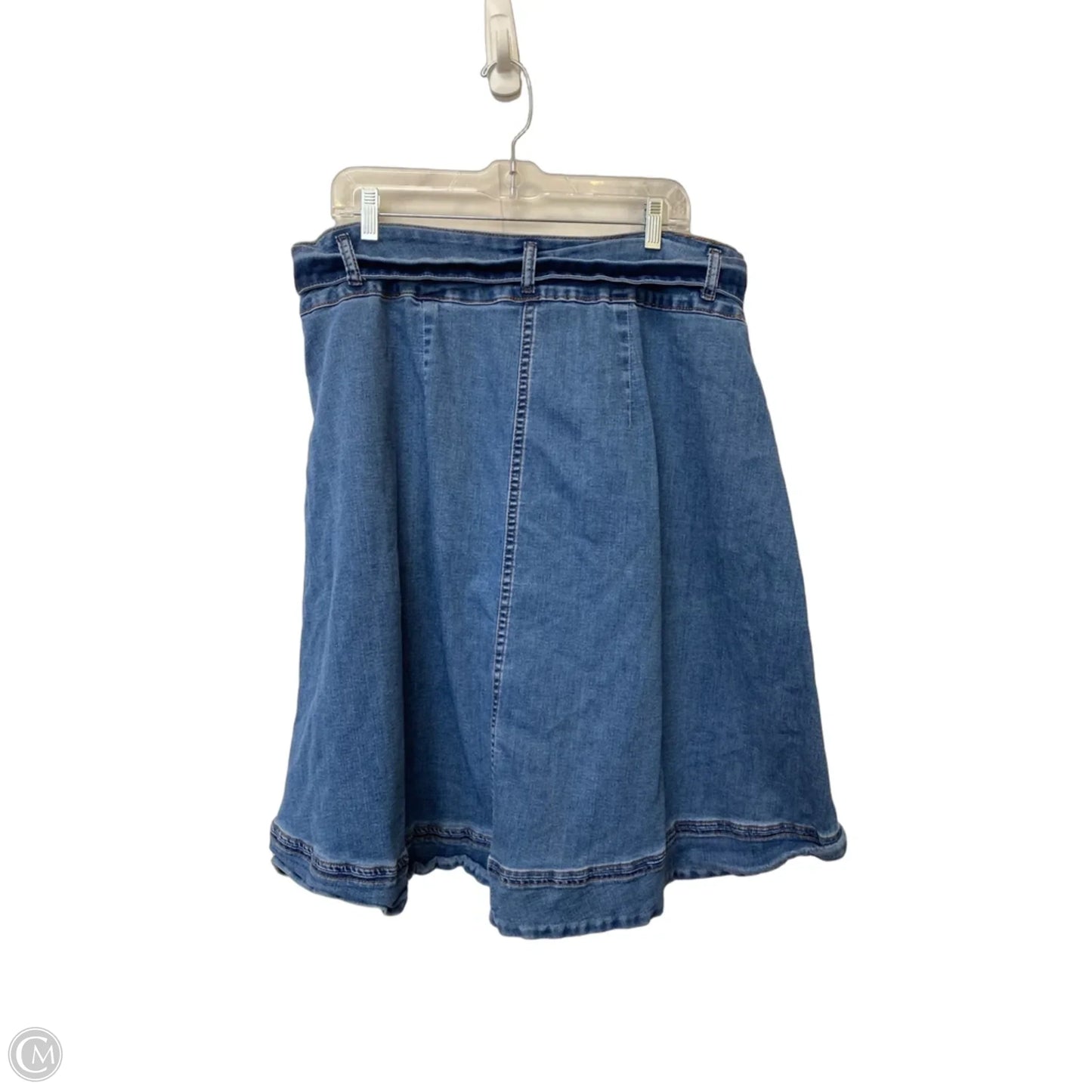Skirt Midi By Eloquii In Blue Denim, Size: 18