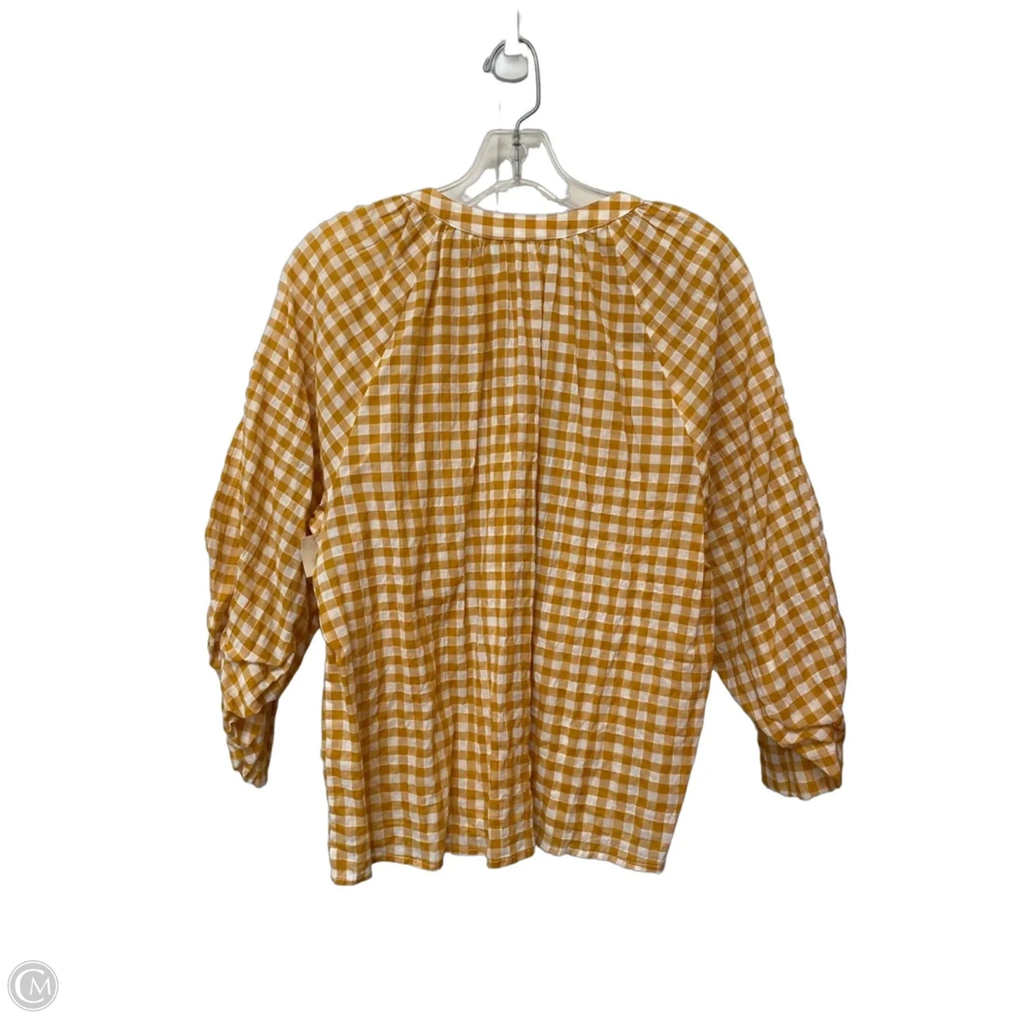 Top Long Sleeve By Gap In Yellow, Size: M