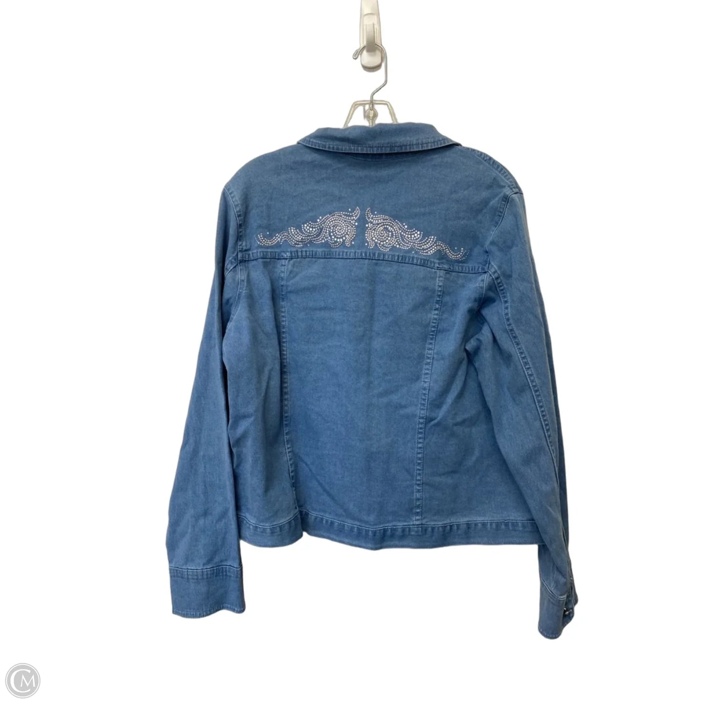 Jacket Denim By Cme In Blue, Size: L