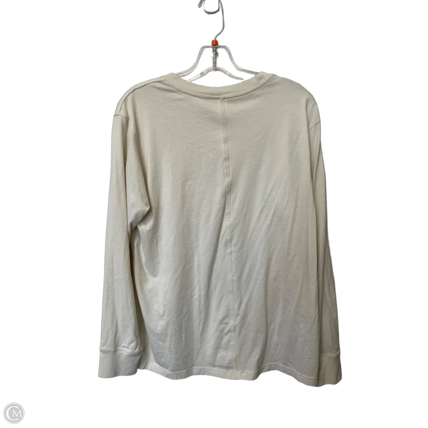 Top Long Sleeve By Lululemon In Cream, Size: 6