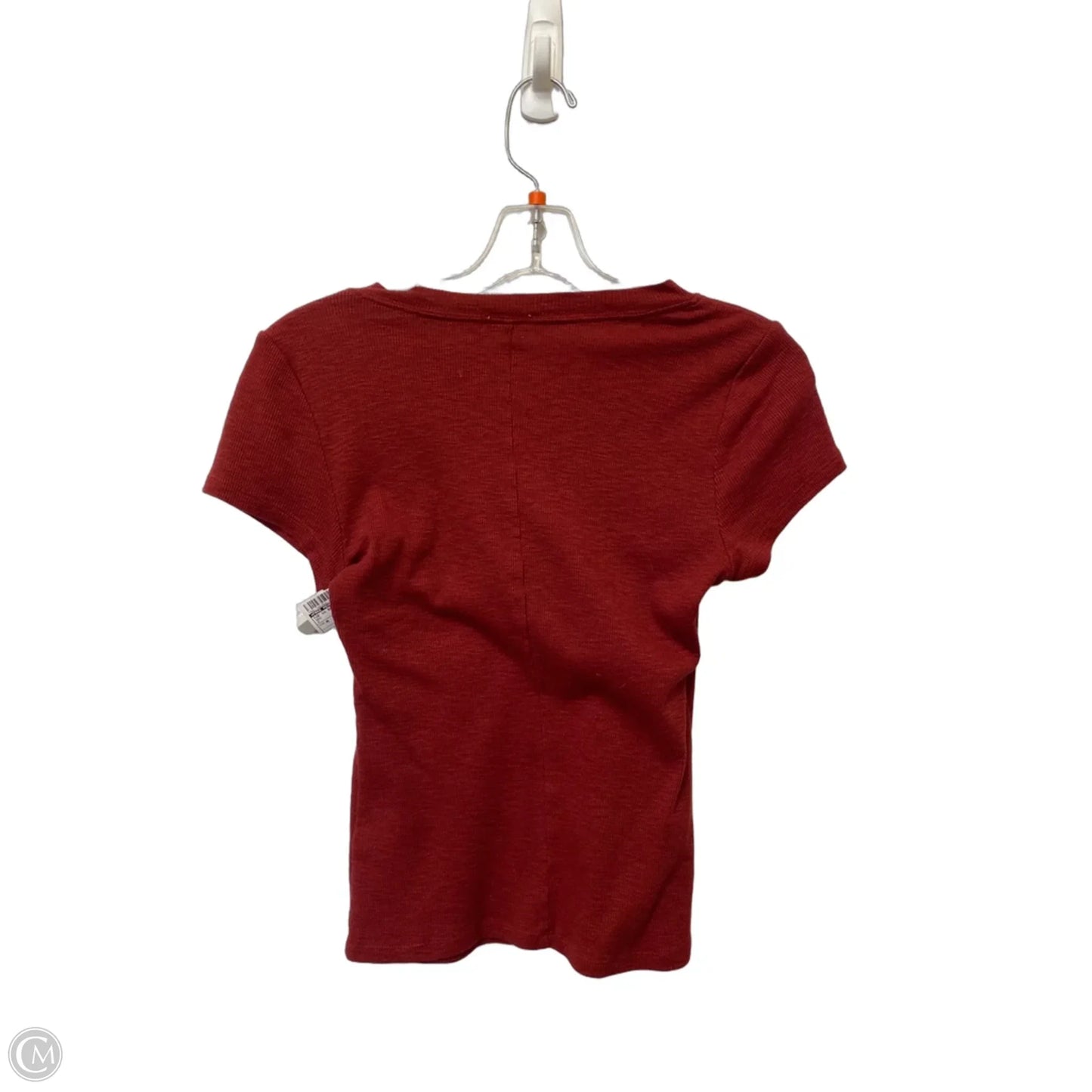 Top Short Sleeve Basic By Free People In Red, Size: M