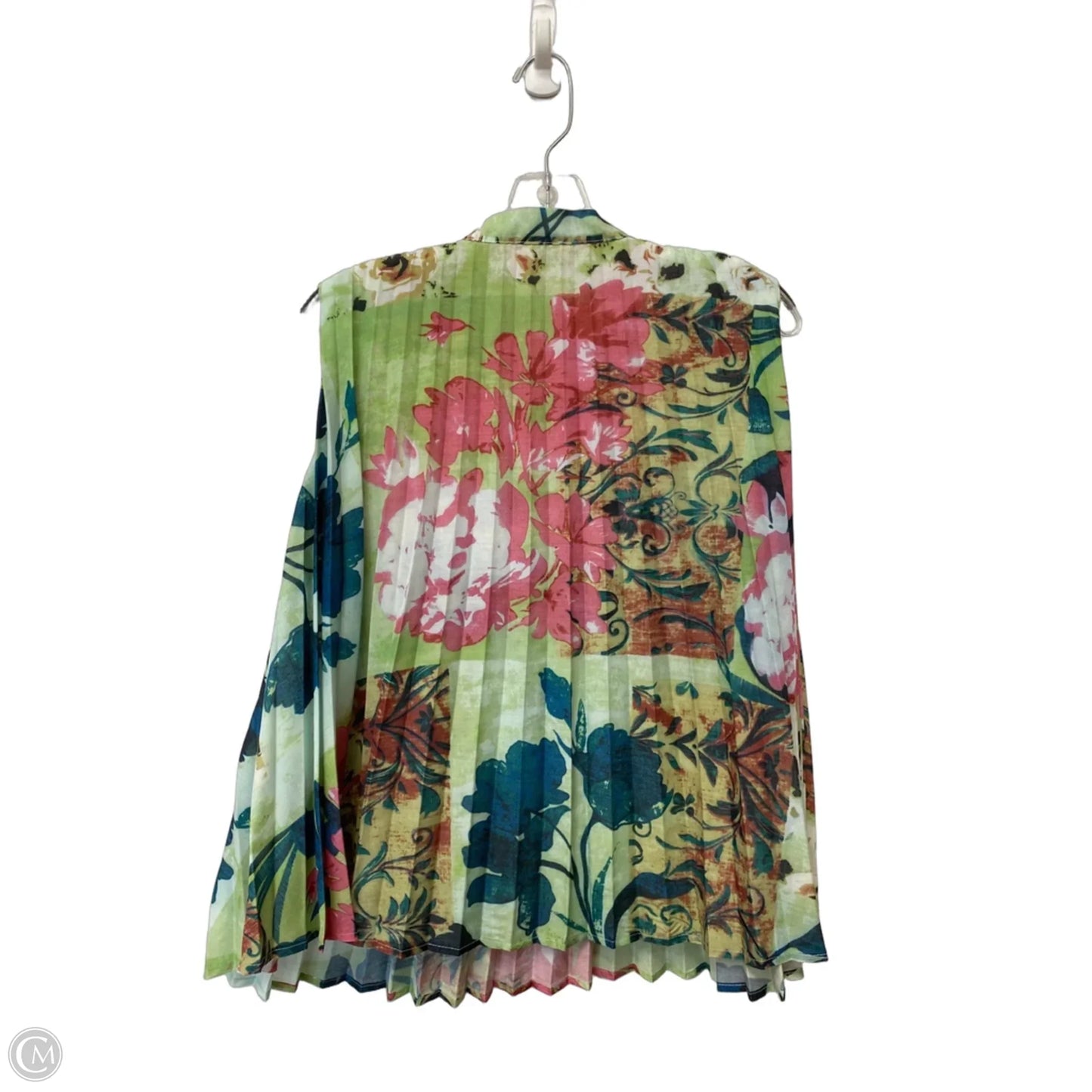 Top Sleeveless By Voy In Green, Size: M