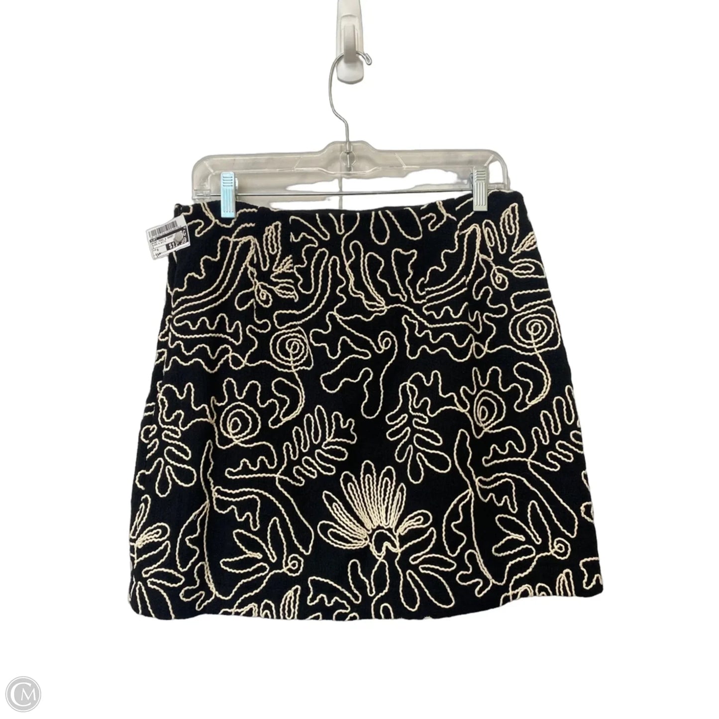 Skirt Mini & Short By Loft In Black & White, Size: 8