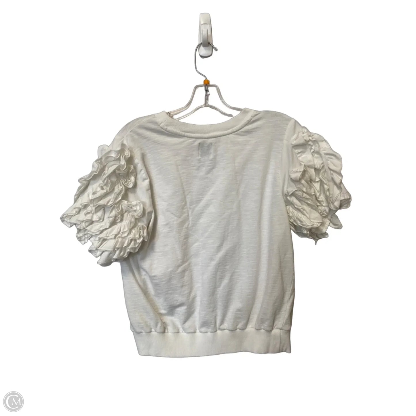 Top Short Sleeve By Maeve In White, Size: M