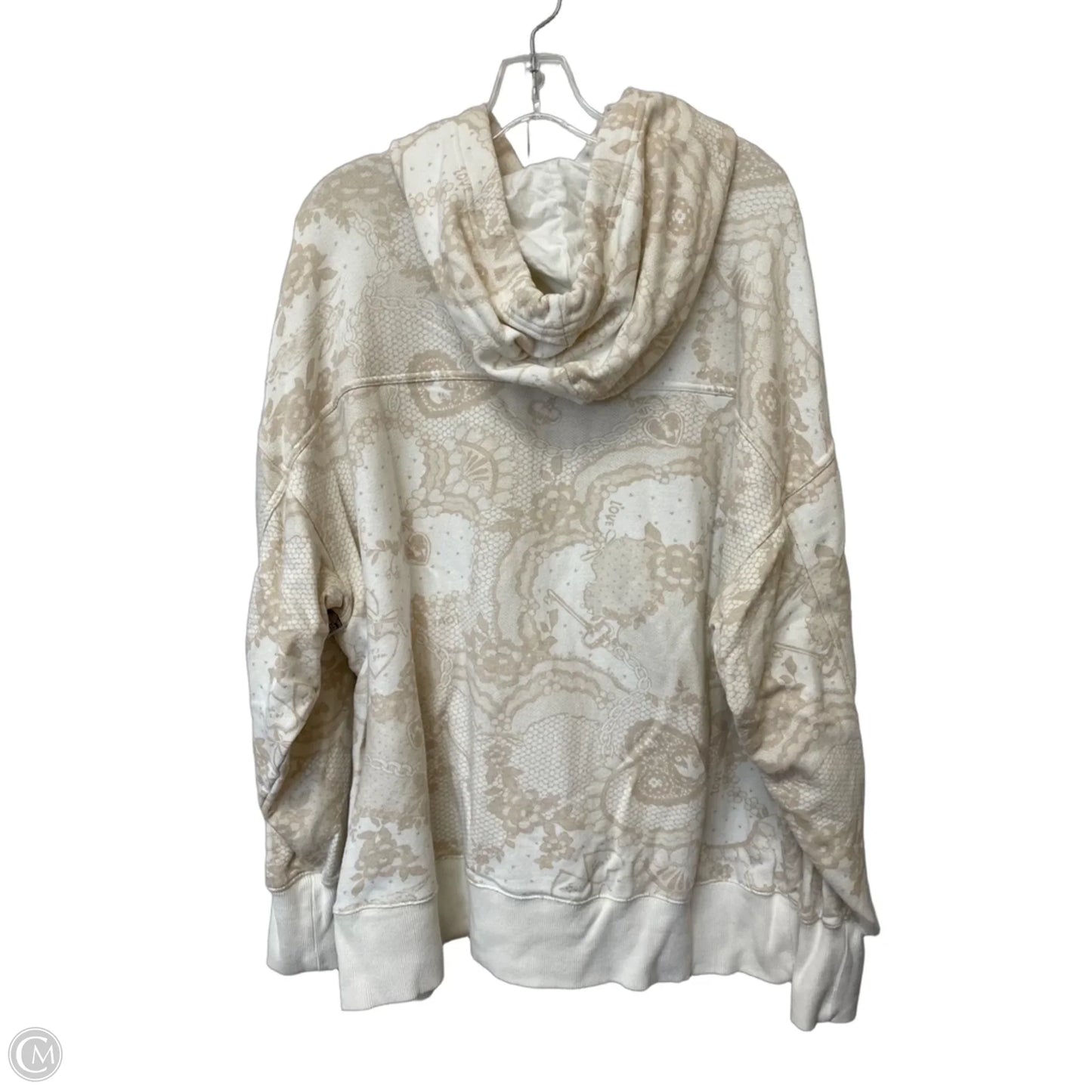 Sweatshirt Hoodie By Aerie In Cream, Size: L