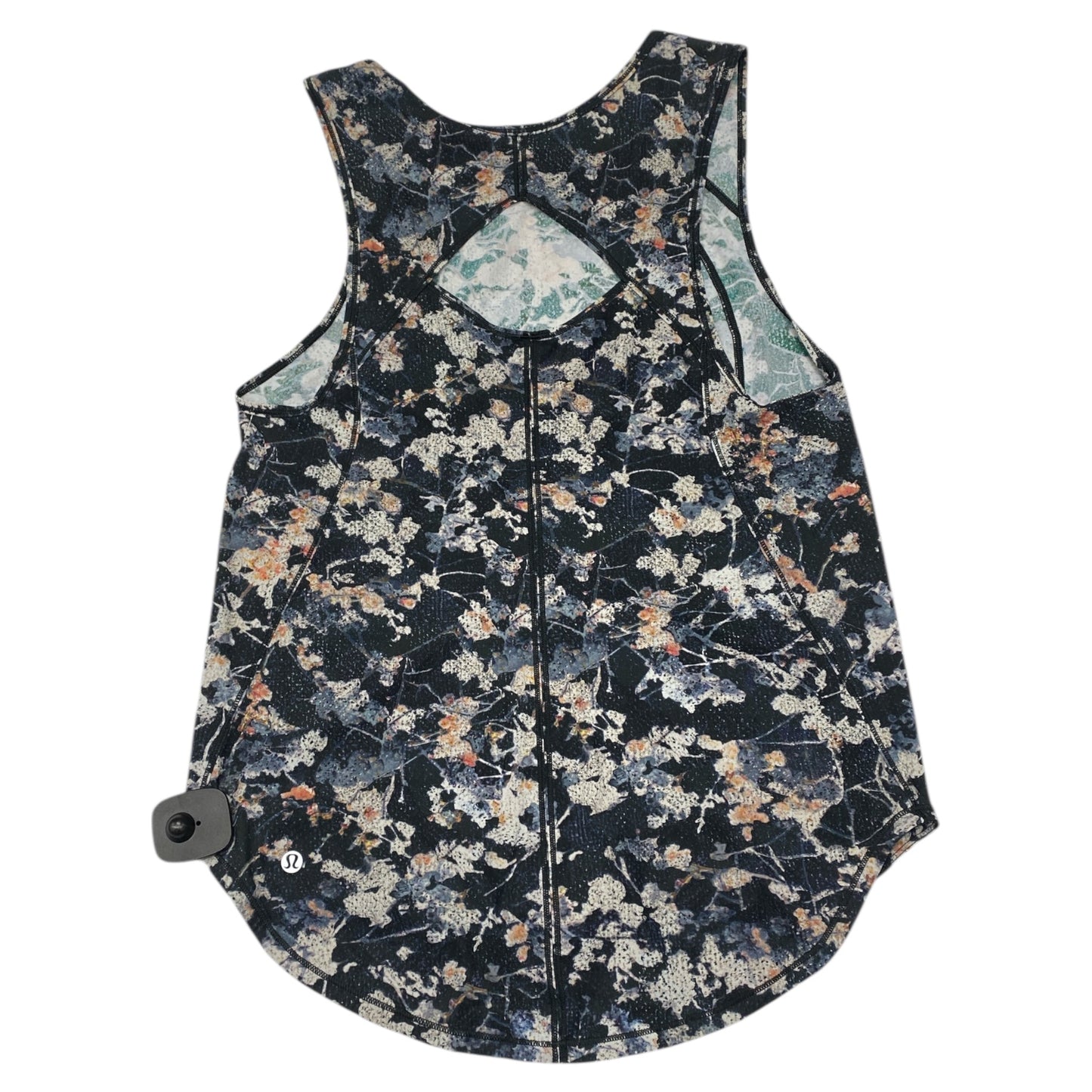 Athletic Tank Top By Lululemon In Floral Print, Size:L