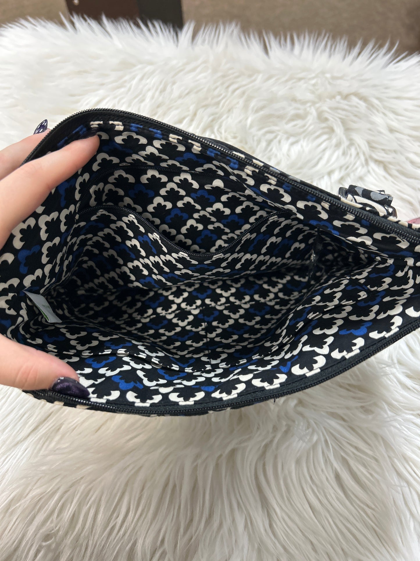Handbag By Vera Bradley In Blue, Size:Medium