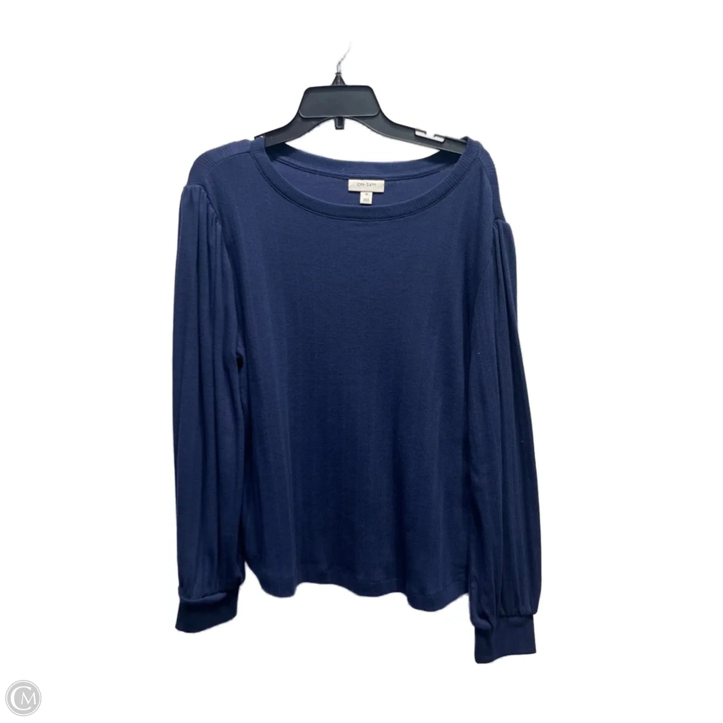 Top Long Sleeve By on 34th In Navy, Size: Xl