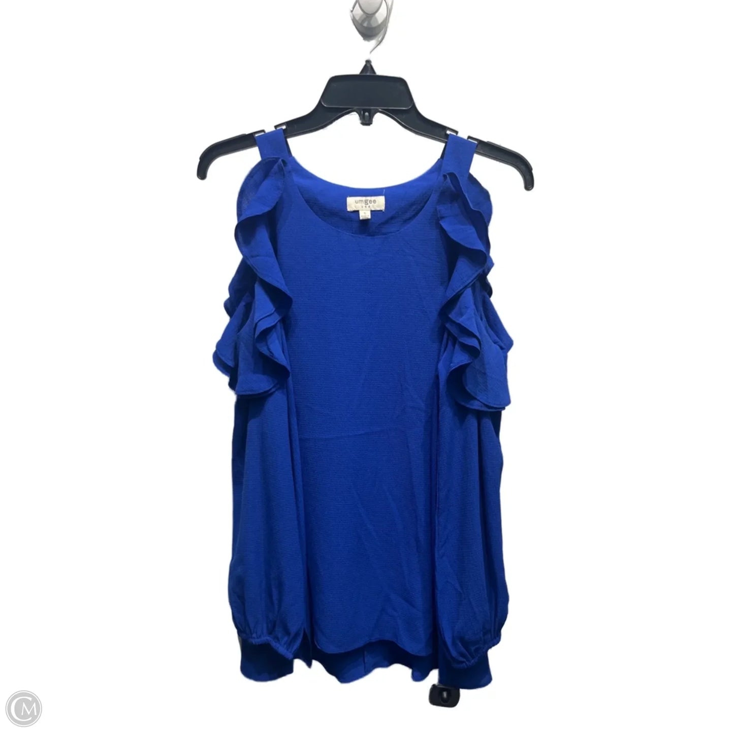 Blouse Long Sleeve By Umgee In Blue, Size: S