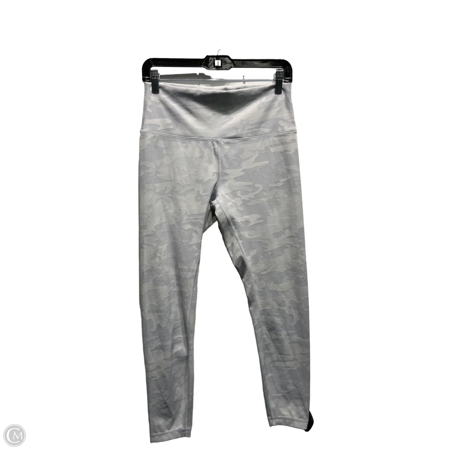 Athletic Leggings By Lululemon In Grey & White, Size: S