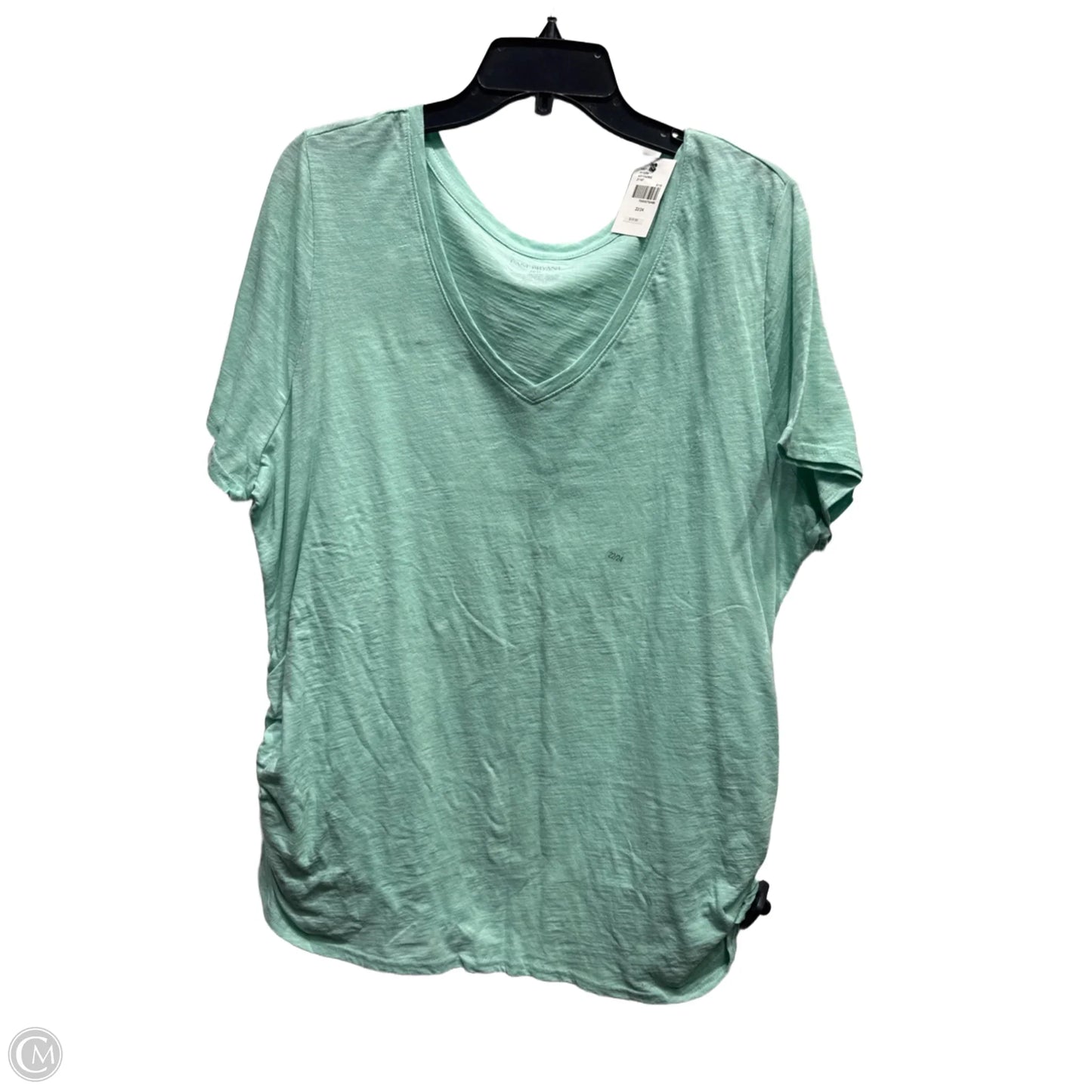 Top Short Sleeve Basic By Lane Bryant In Green, Size: 22