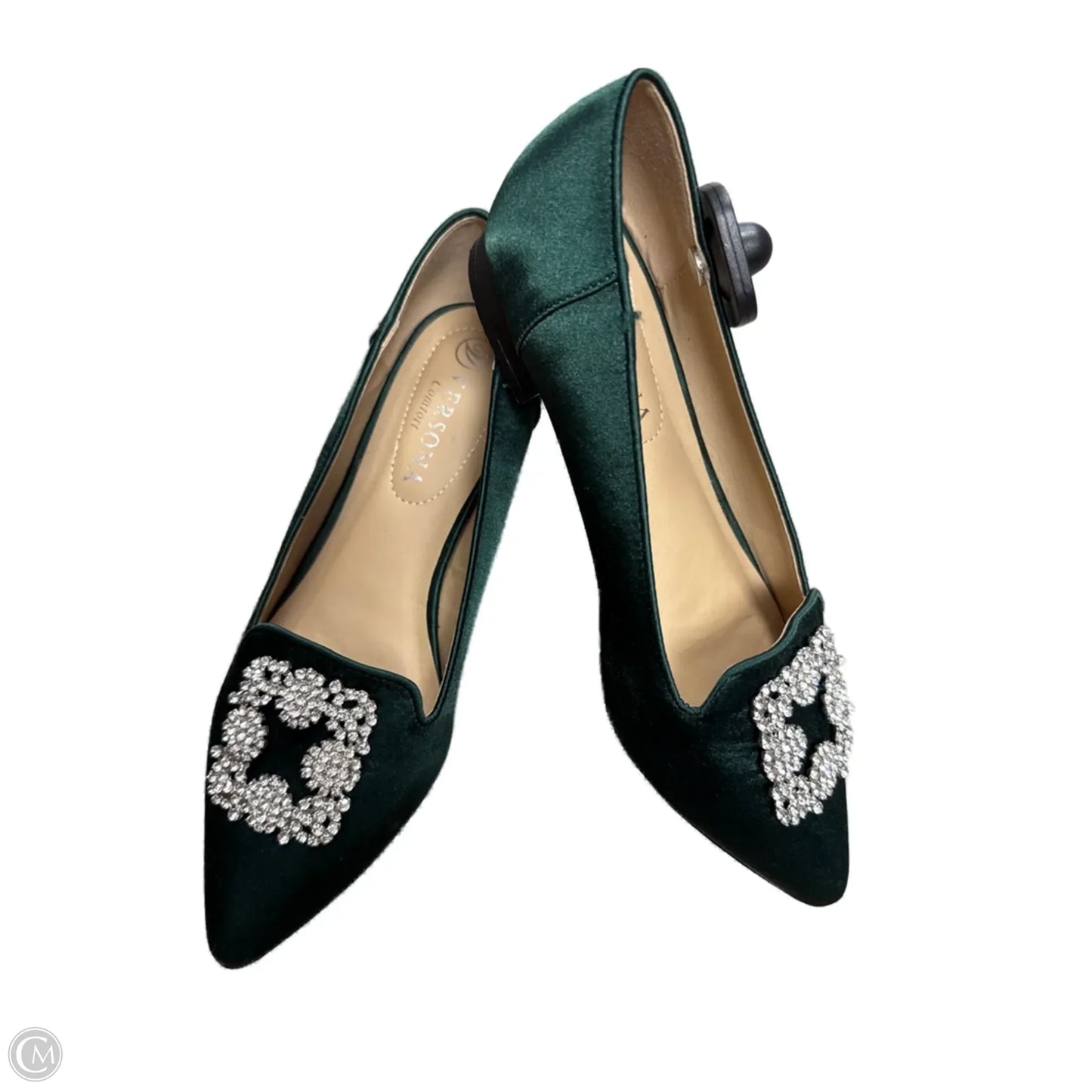 Shoes Flats By Versona In Green, Size: 6