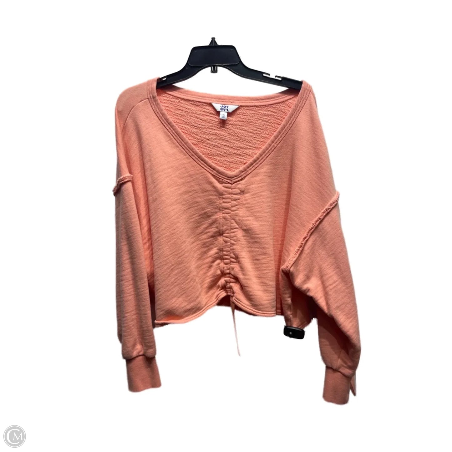 Top Long Sleeve By Joy Lab In Coral, Size: Xl