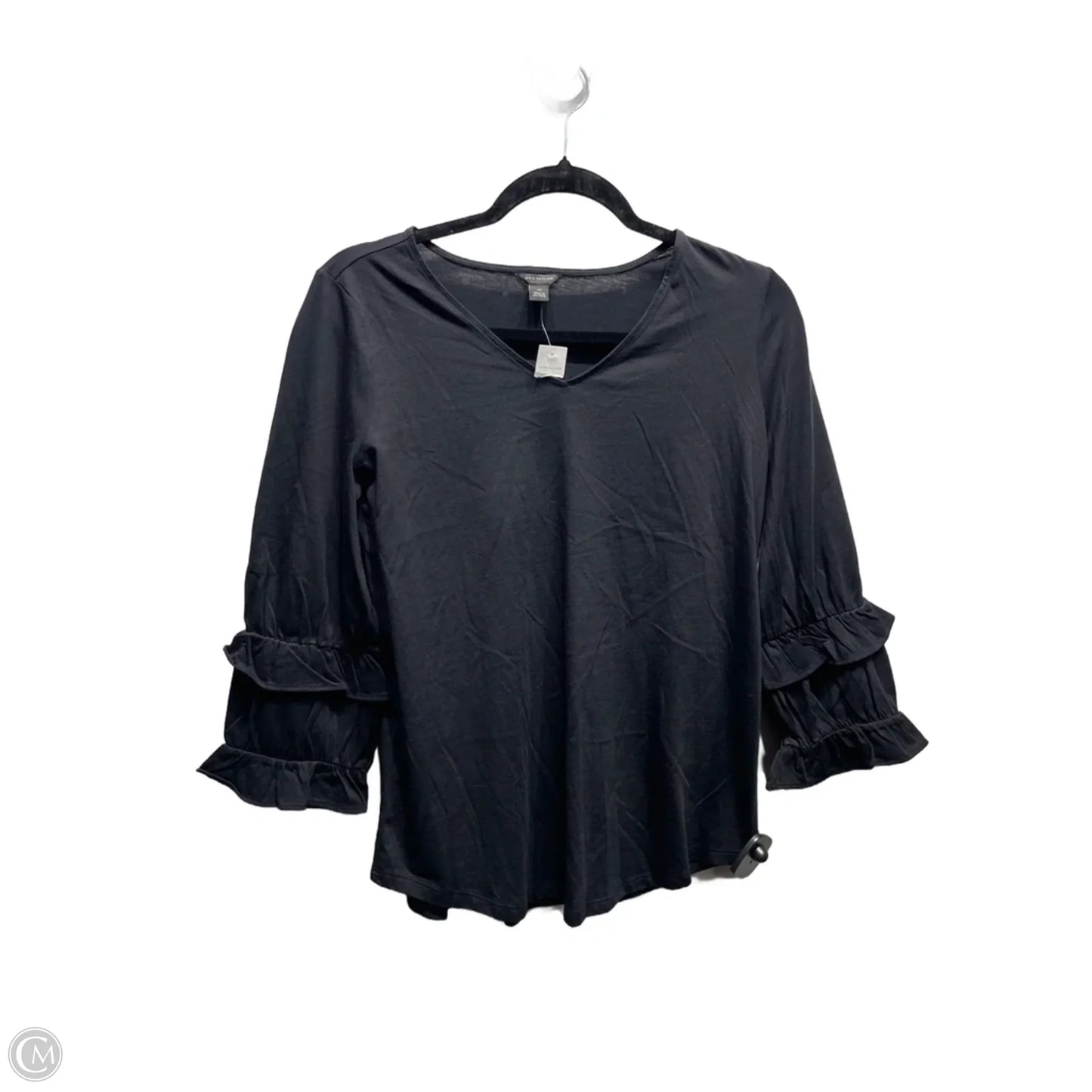 Top Long Sleeve By Ann Taylor In Black, Size: Xs