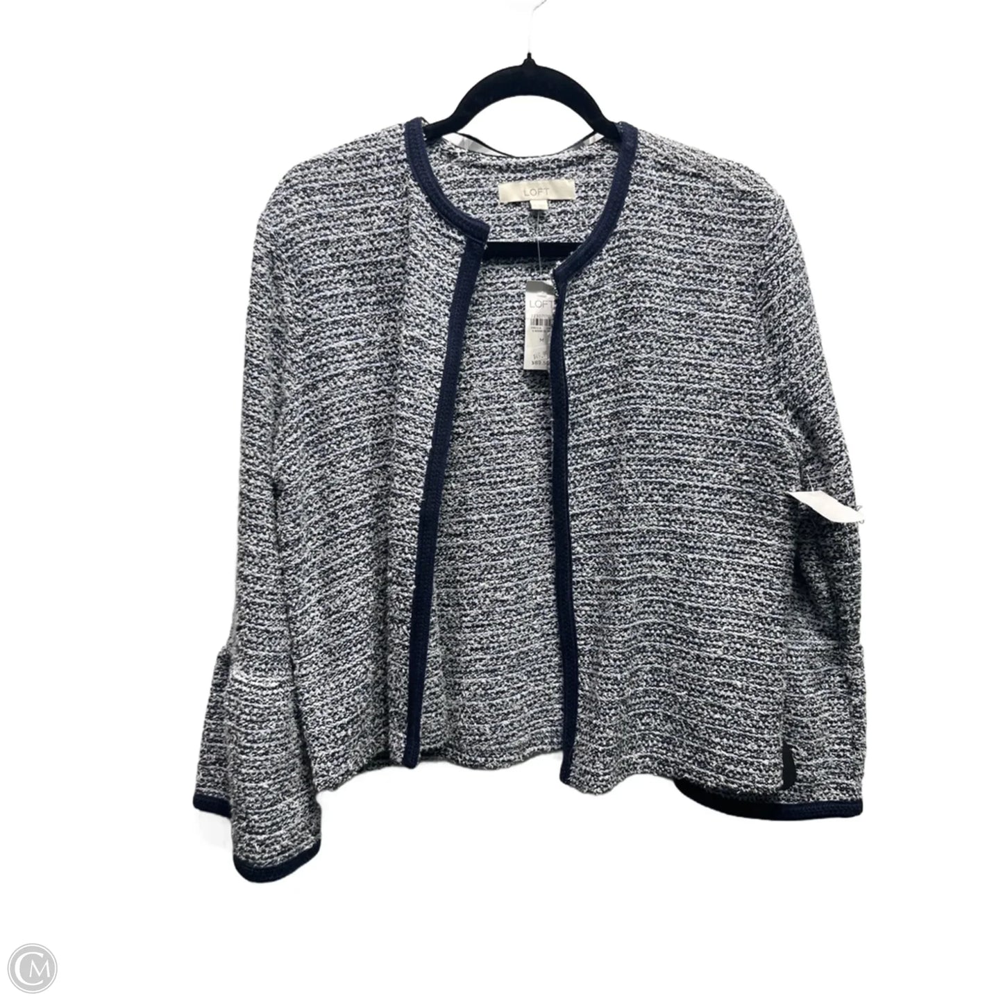 Blazer By Loft In Blue & White, Size: M