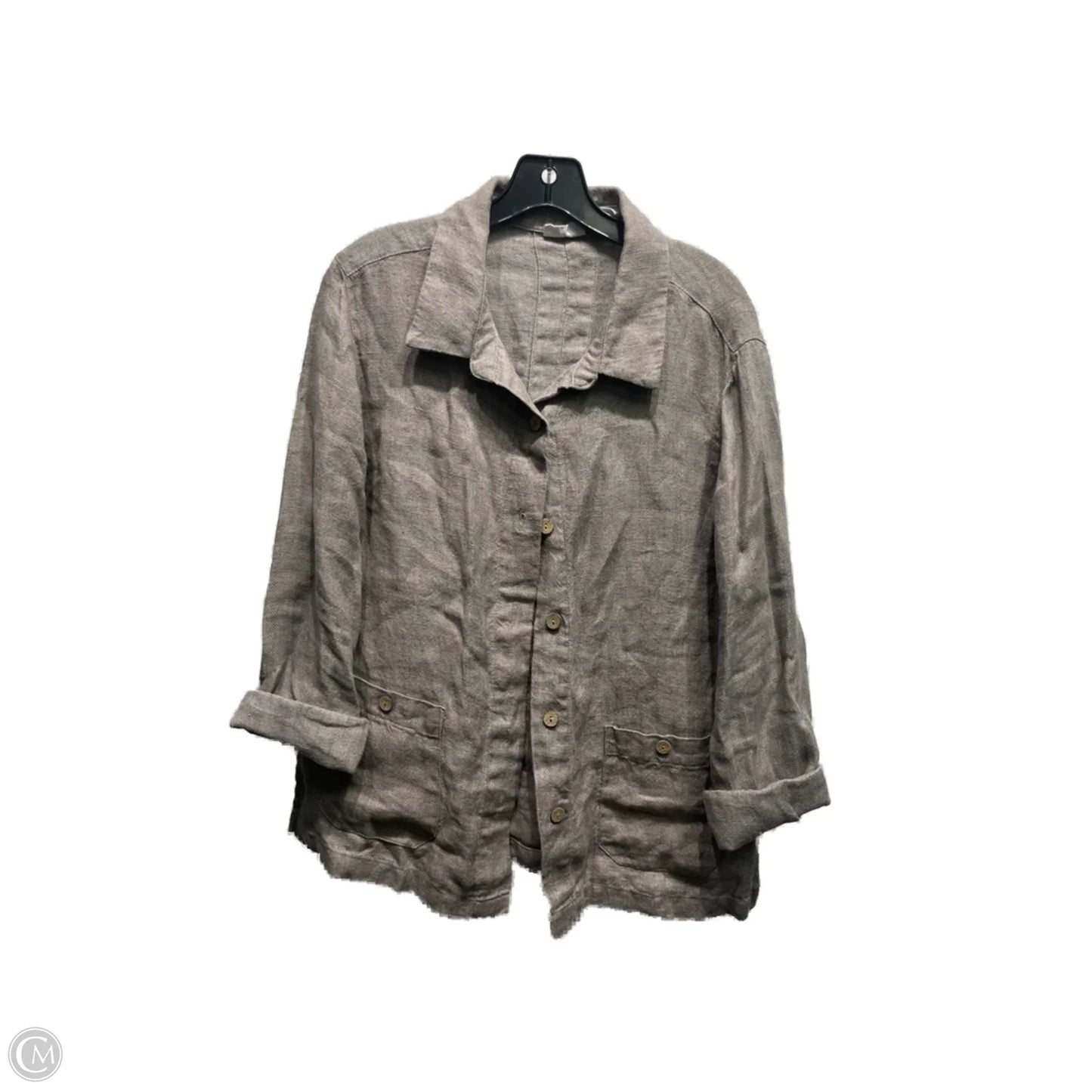 Blazer By Sigrid Olsen In Taupe, Size: M
