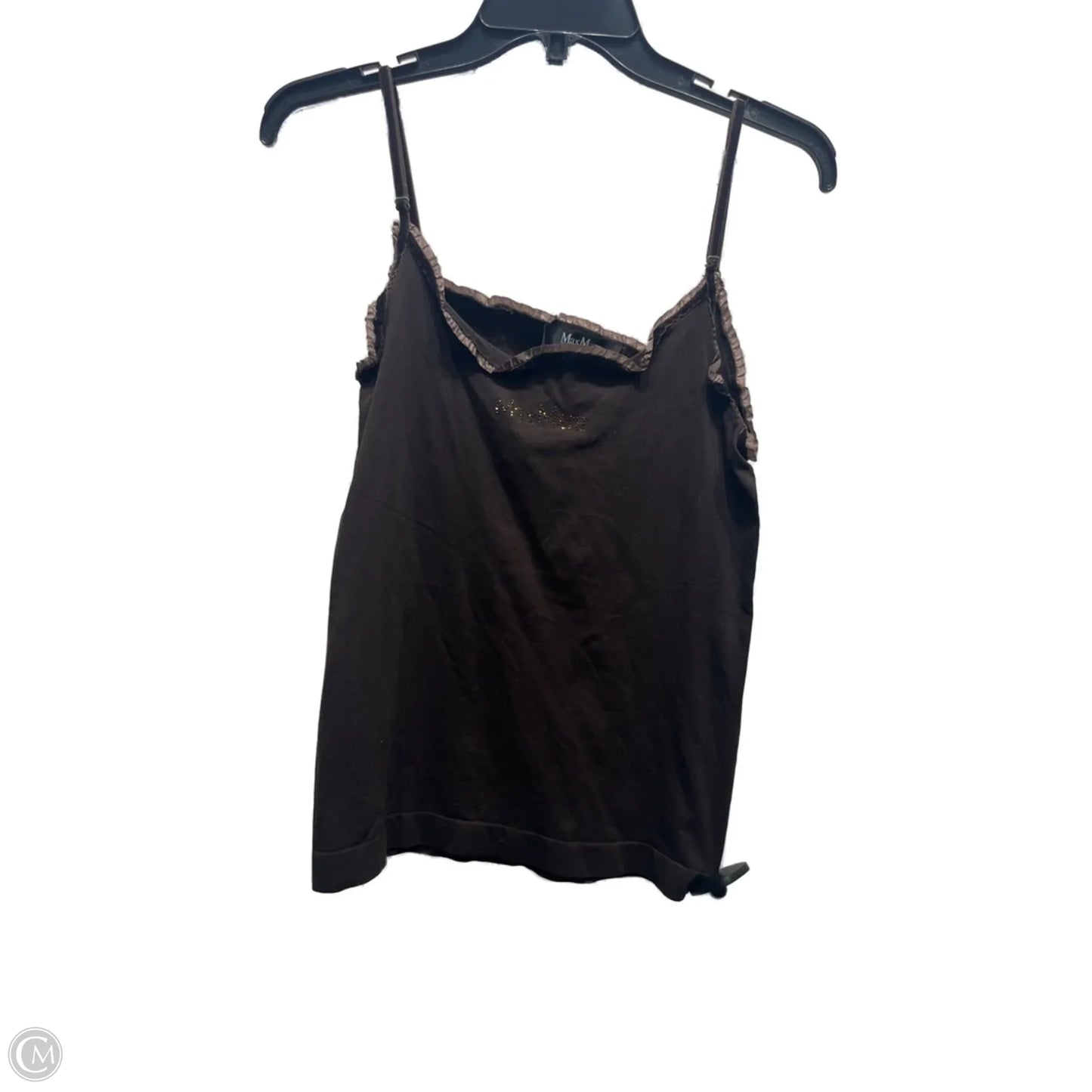 Top Sleeveless Designer By Max Mara In Brown, Size: L