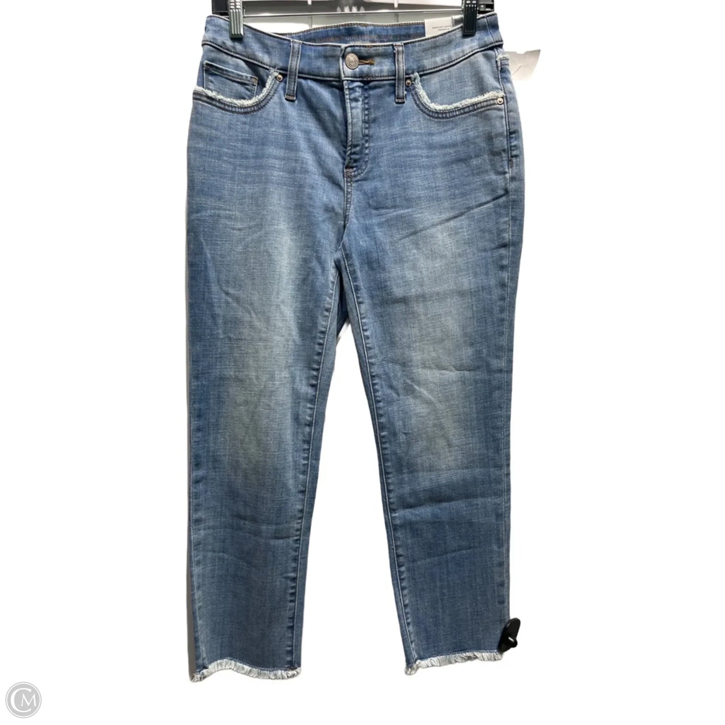 Jeans Cropped By Chicos In Blue Denim, Size: Xs