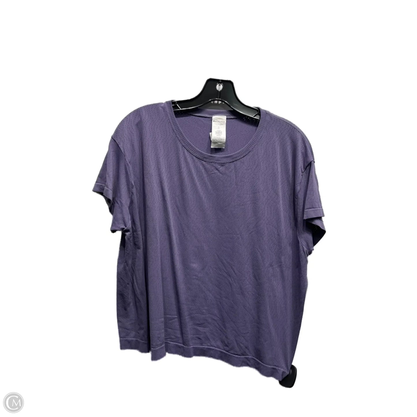 Athletic Top Short Sleeve By Athleta In Purple, Size: Xl