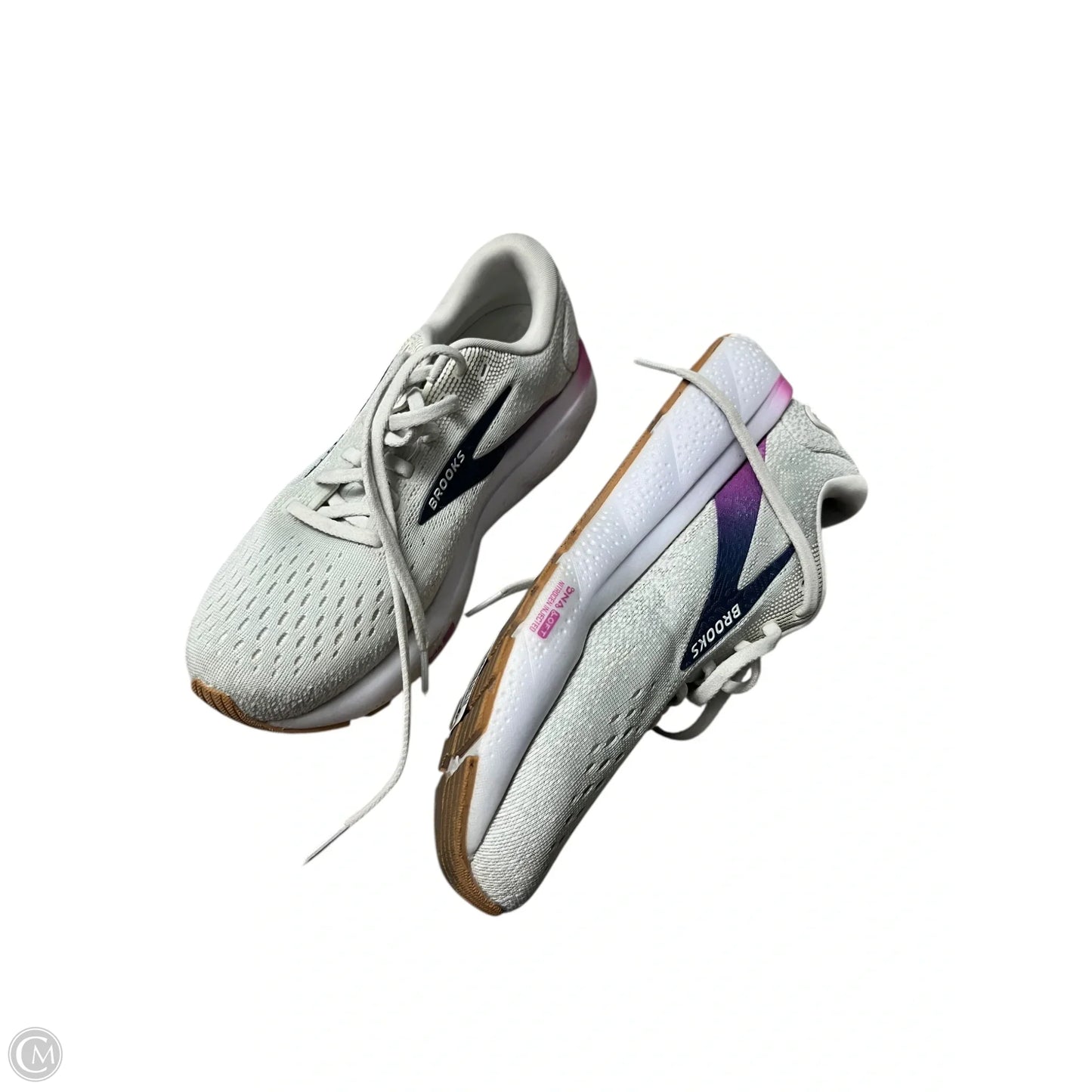 Shoes Athletic By Brooks In Grey & Purple, Size: 7