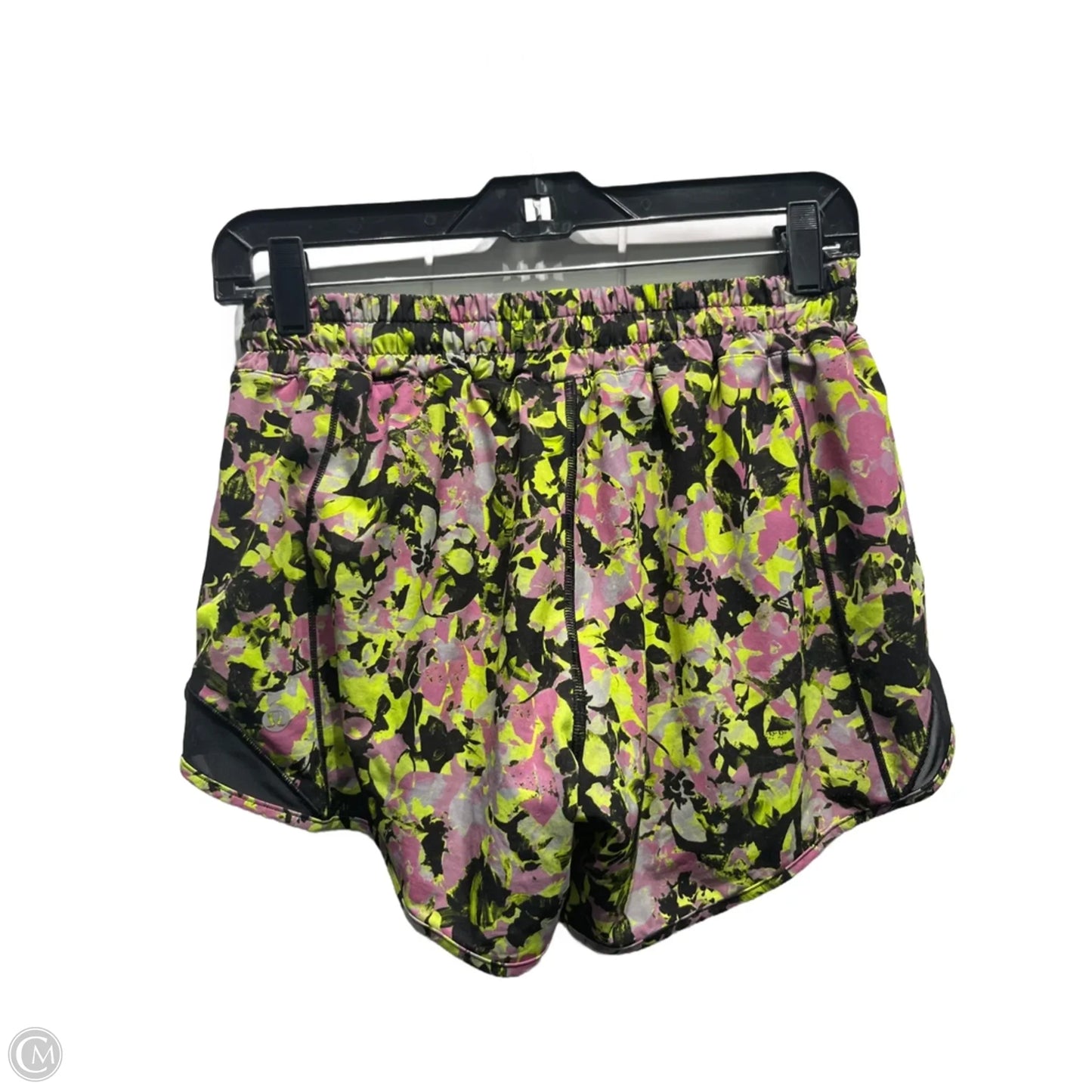 Athletic Shorts By Lululemon In Green & Purple, Size: 6