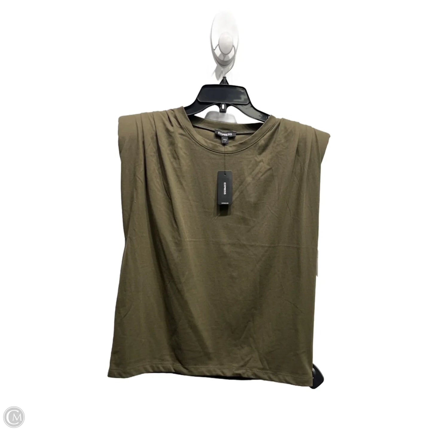 Top Short Sleeve By Express In Green, Size: S
