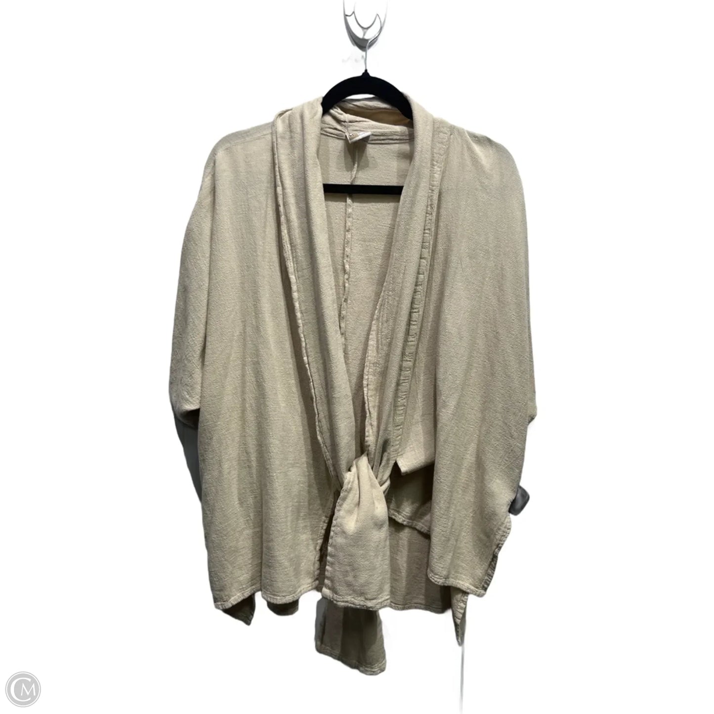 Top Short Sleeve By Oh My Gauze In Tan, Size: Xl