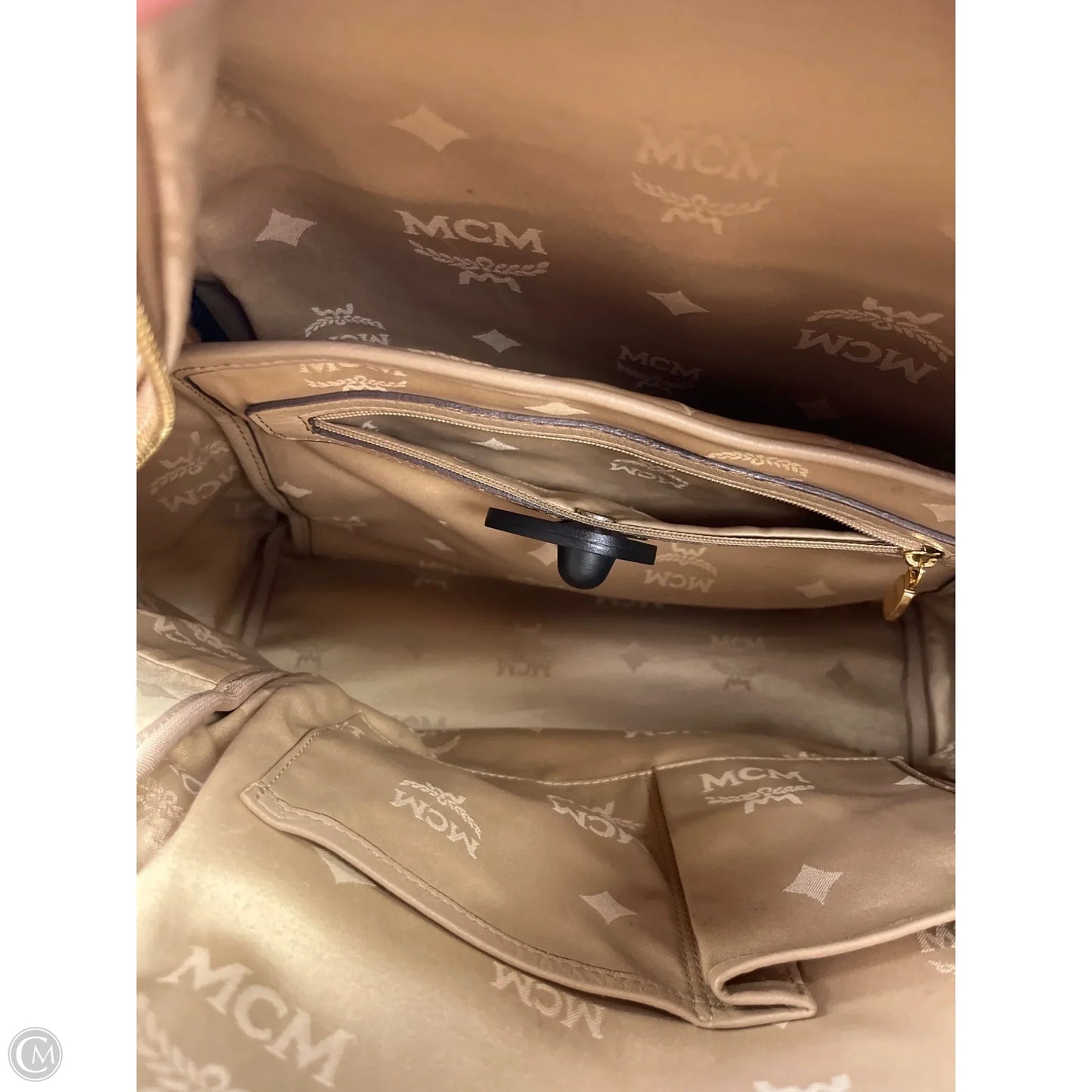 Backpack Luxury Designer By Mcm, Size: Large