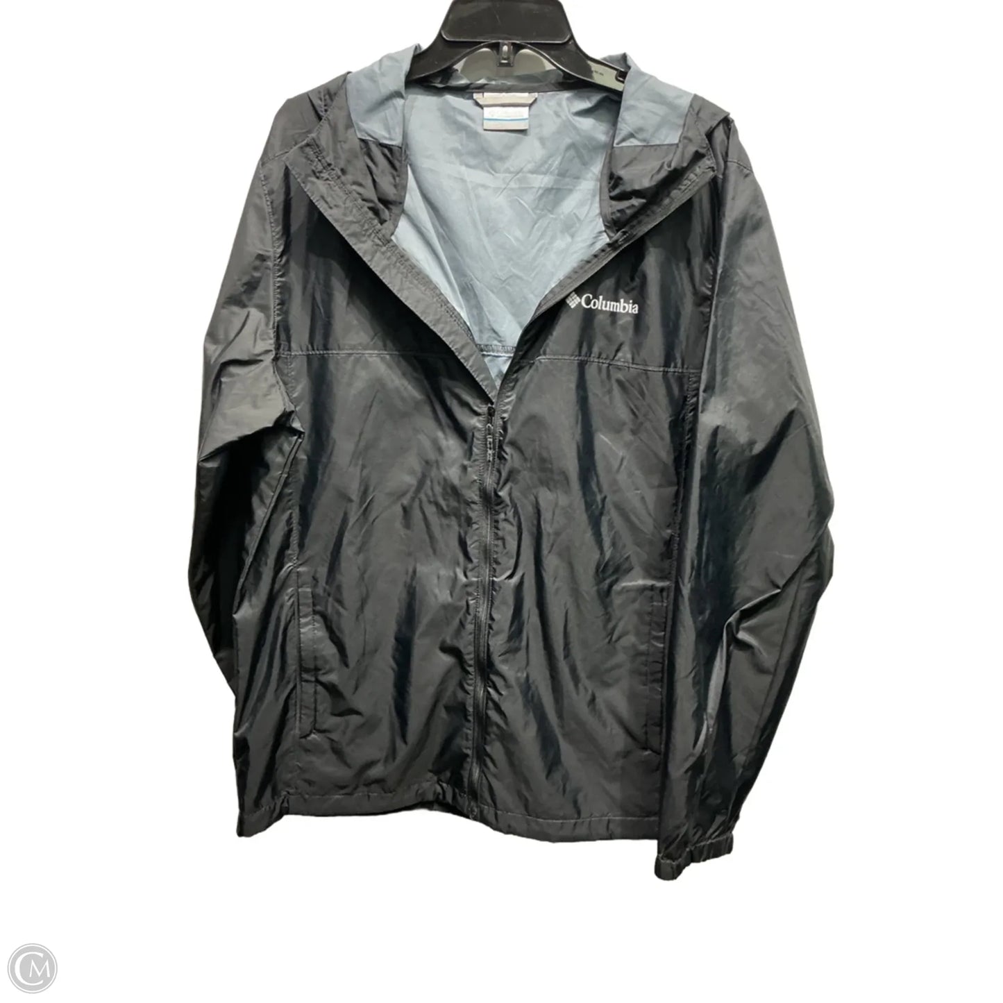 Jacket Windbreaker By Columbia In Black, Size: M