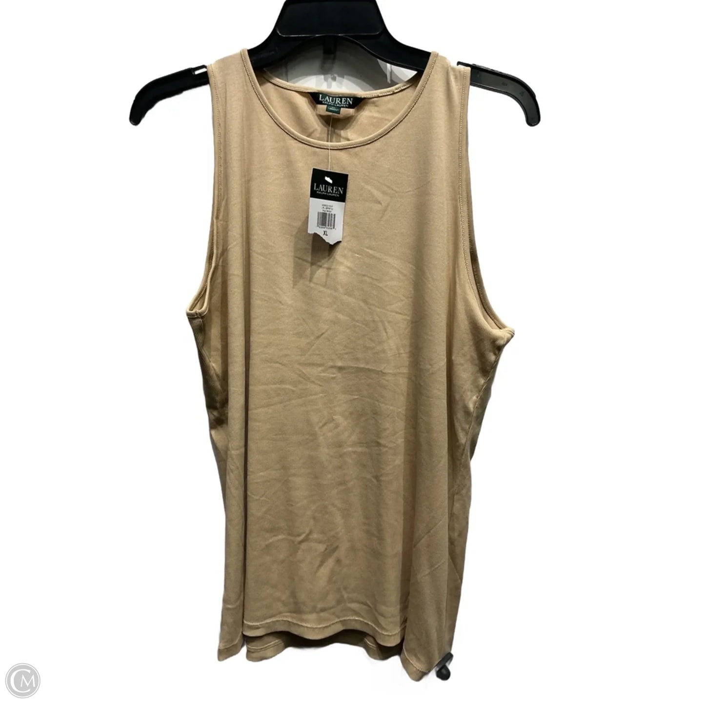 Top Sleeveless Basic By Ralph Lauren In Tan, Size: Xl