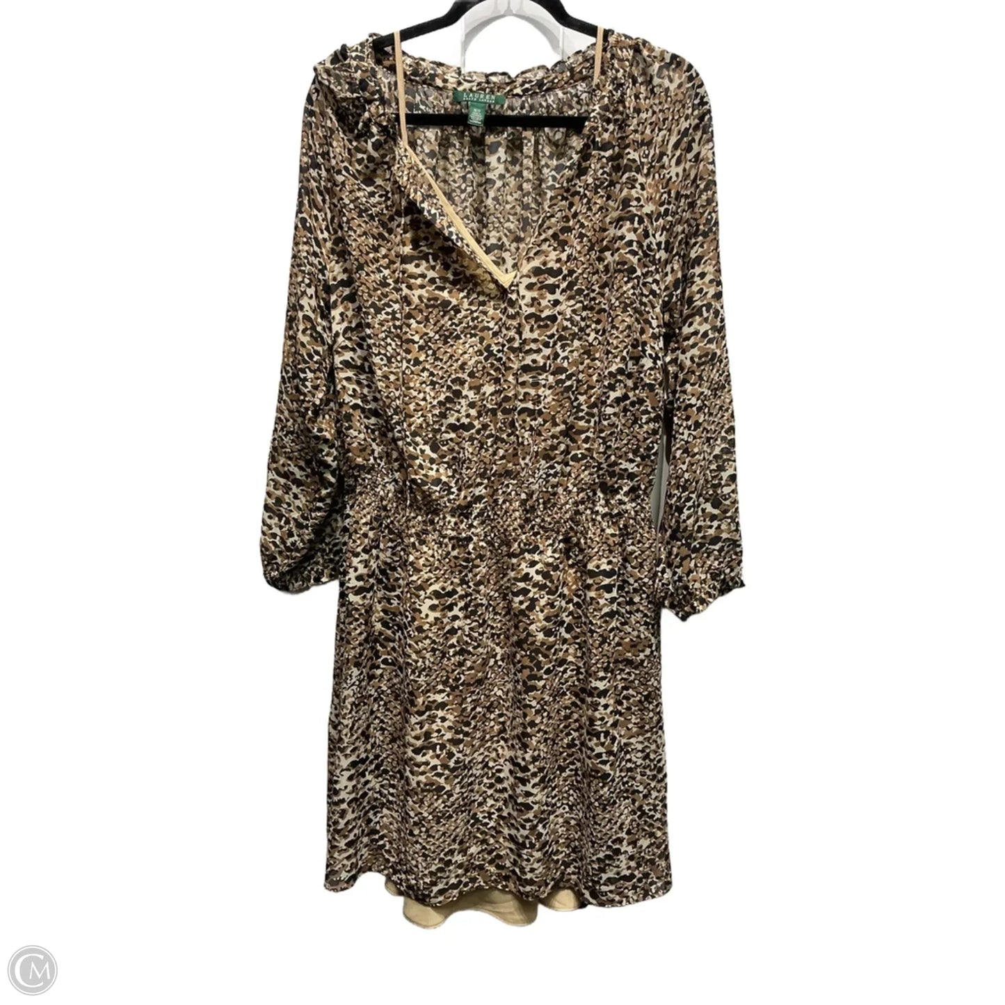 Dress Set 2pc By Ralph Lauren Co In Animal Print, Size: 16