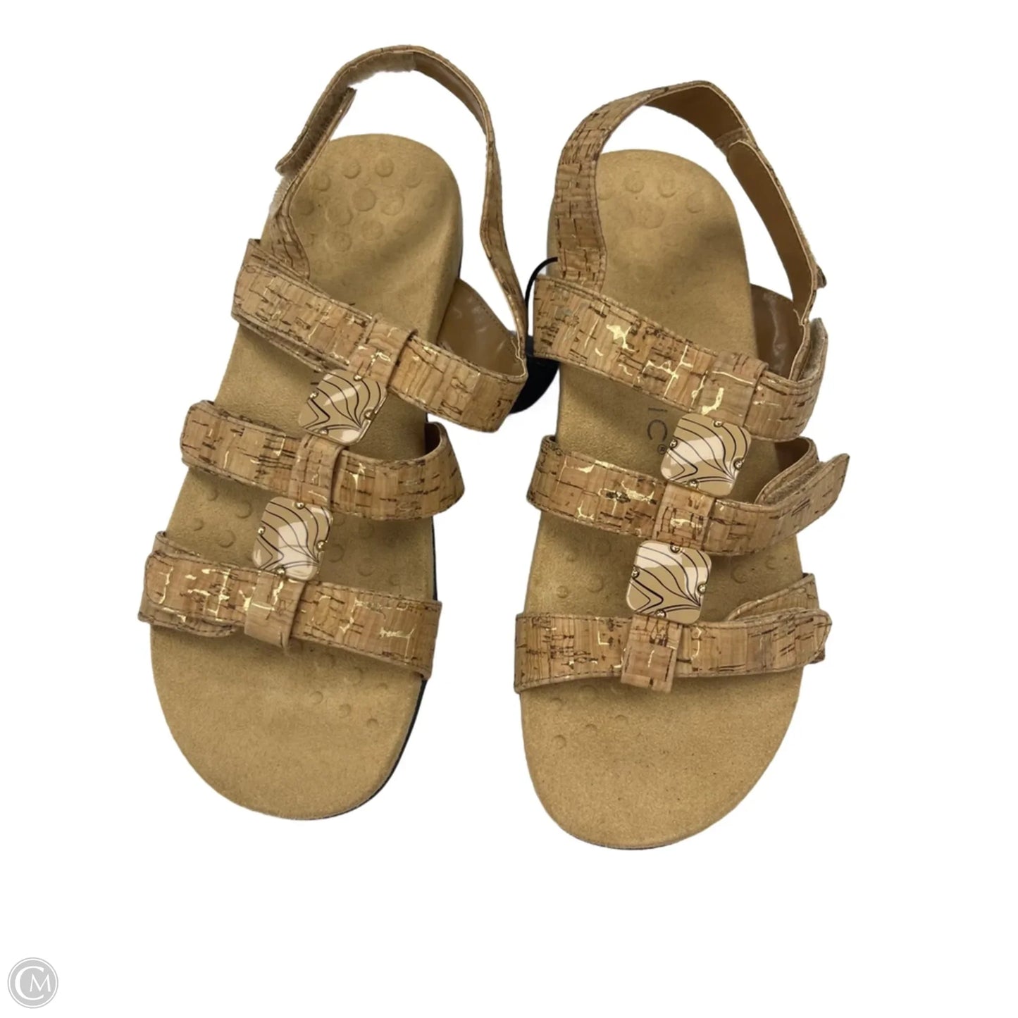 Sandals Flats By Vionic In Tan, Size: 8