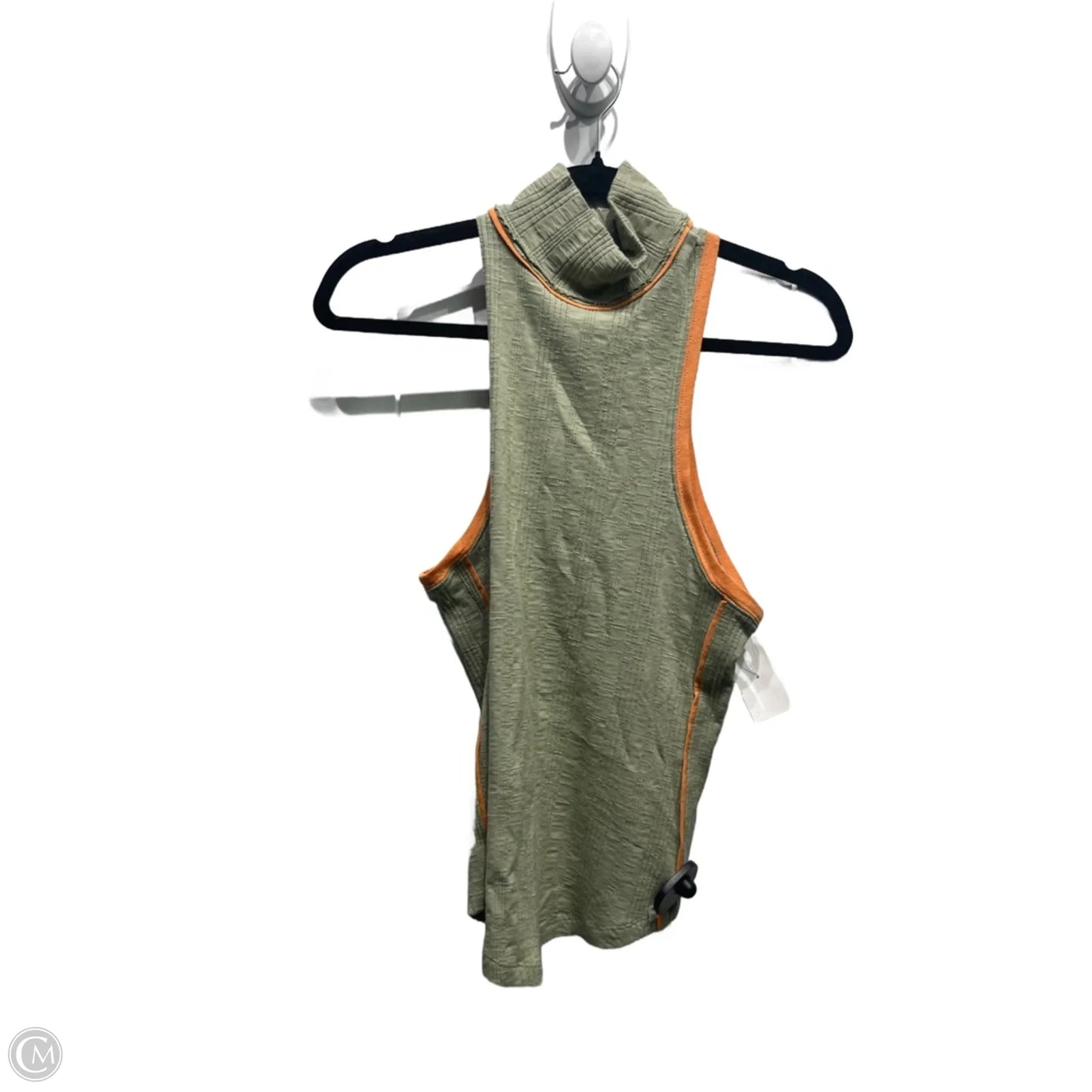 Top Sleeveless By Free People In Green & Orange, Size: S