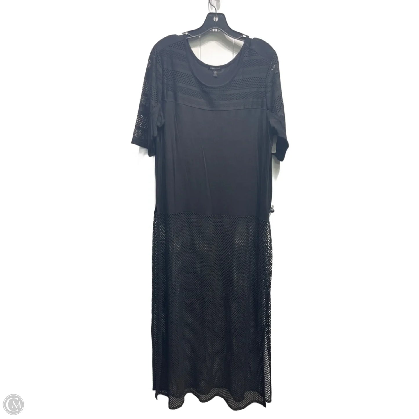 Tunic Short Sleeve By Cha Cha Vente In Black, Size: Xl