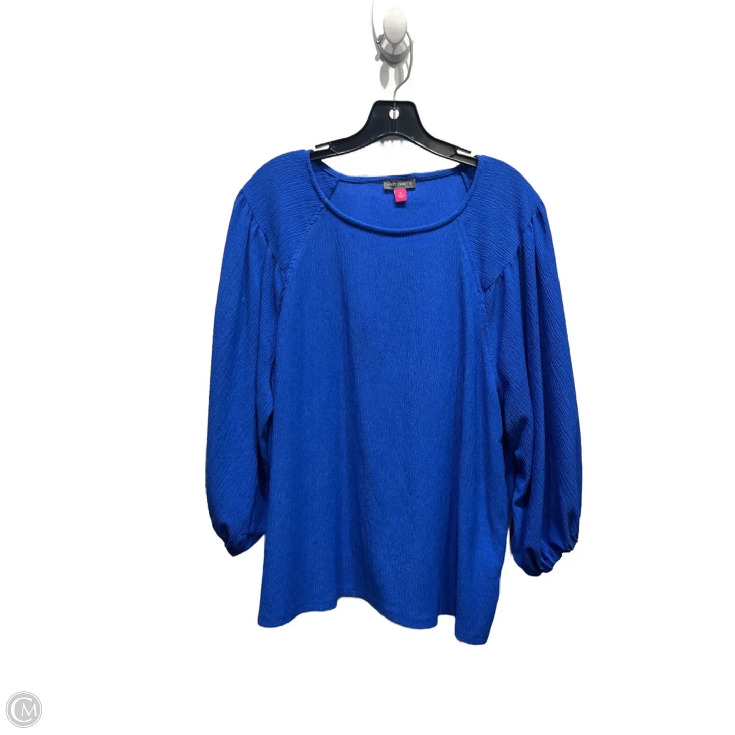 Top Long Sleeve By Vince Camuto In Blue, Size: Xl